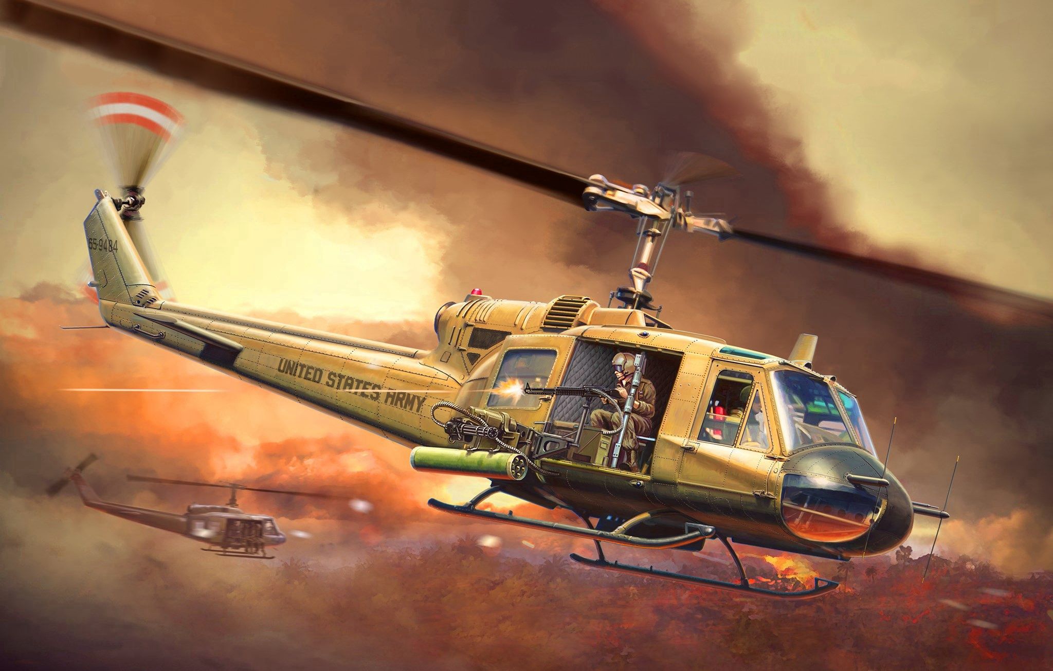 2048x1305 Huey Over Jungle