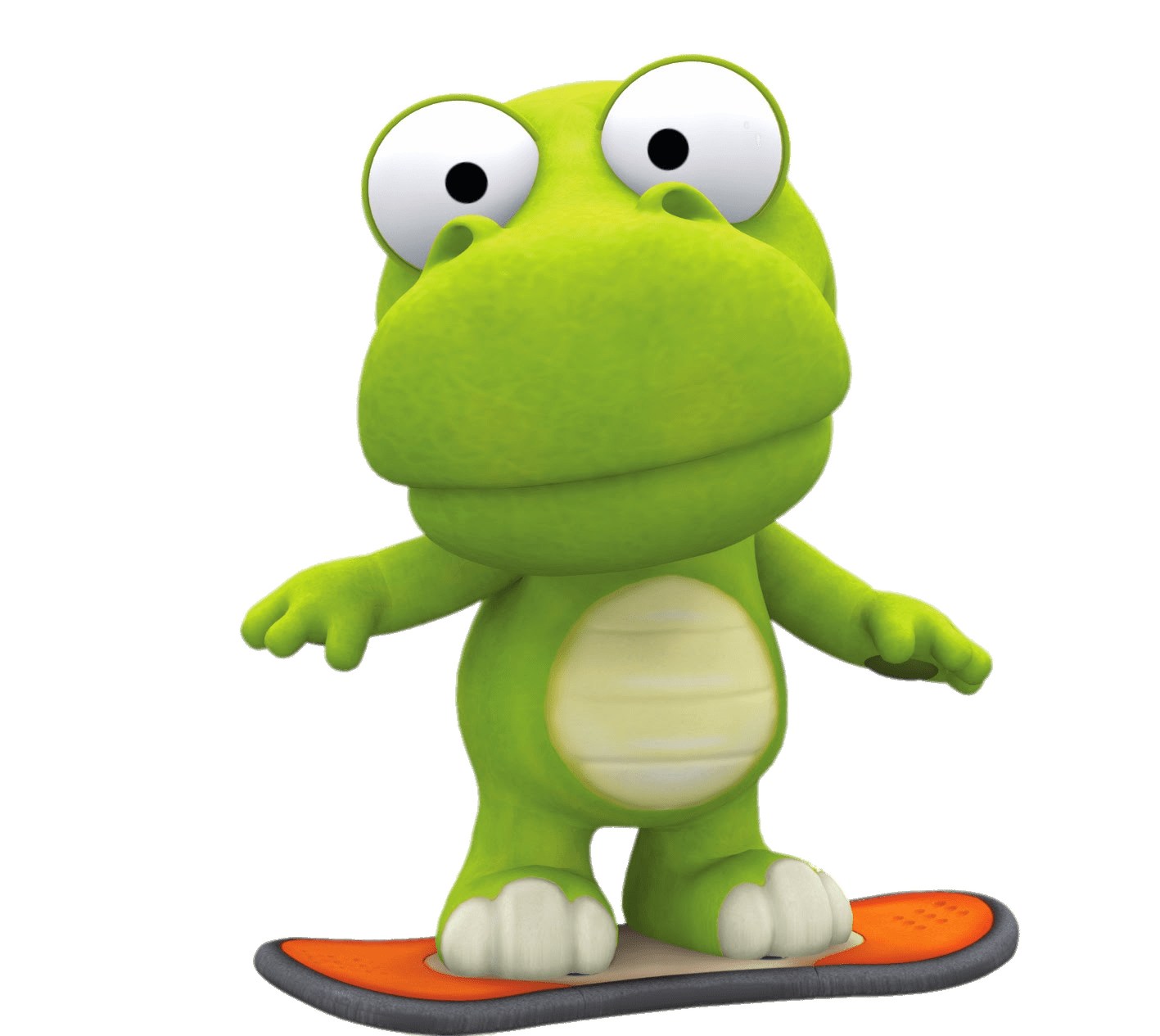1417x1265 Crong on A Snowboard transparent PNG