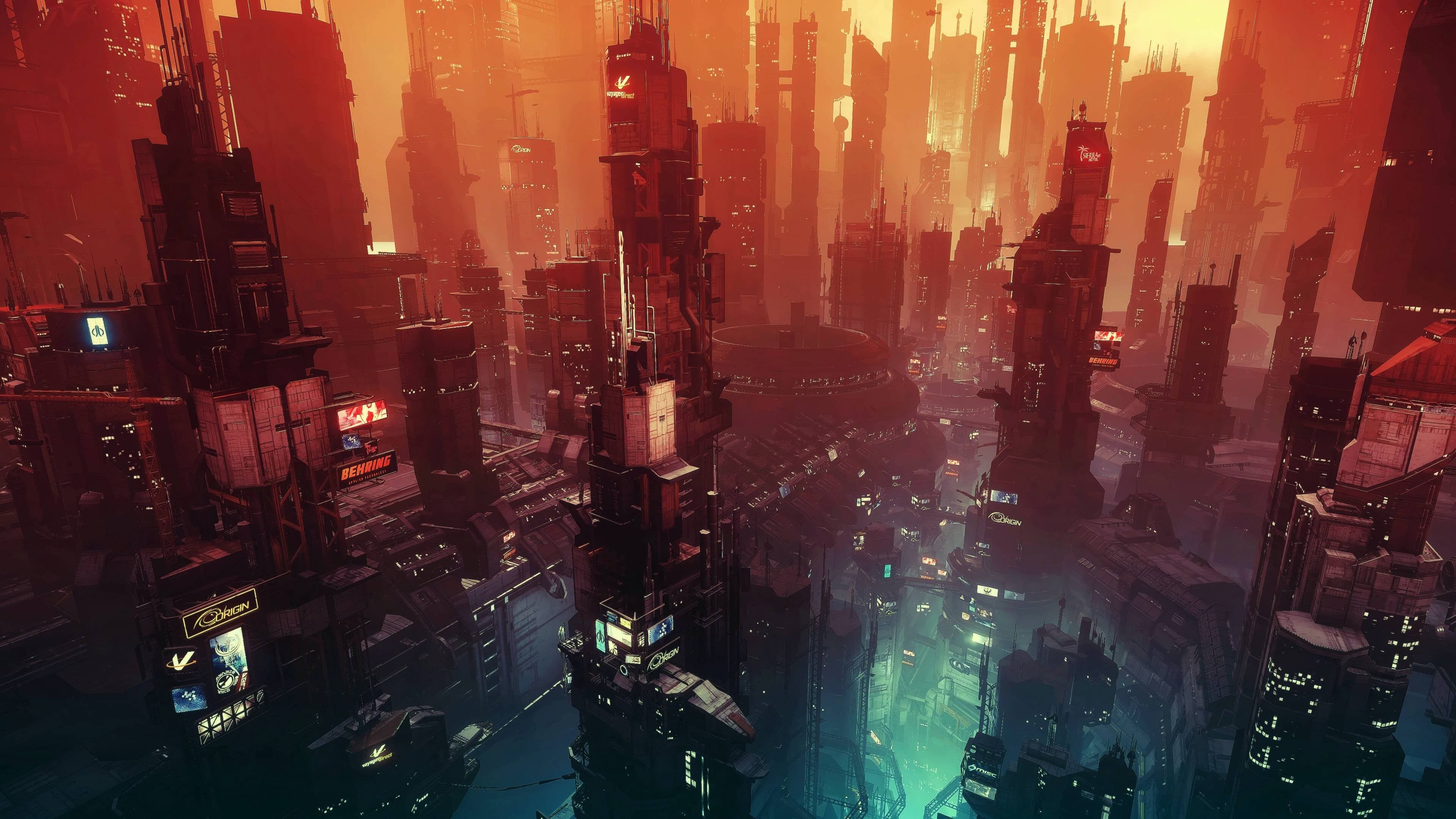 3840x2160 Cyberpunk City