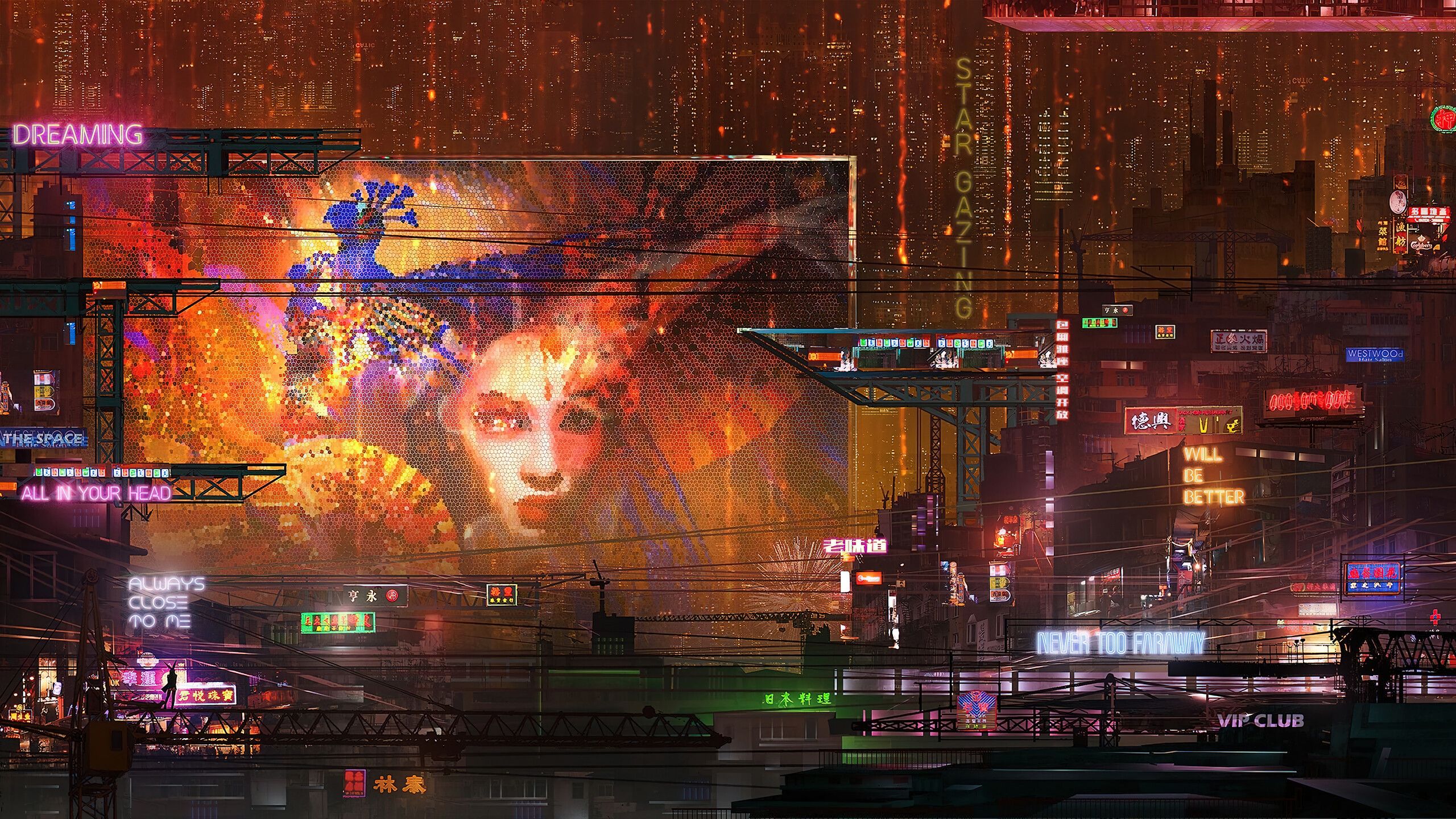 2560x1440 Cyberpunk Night City Wallpaper 4K HD PC h