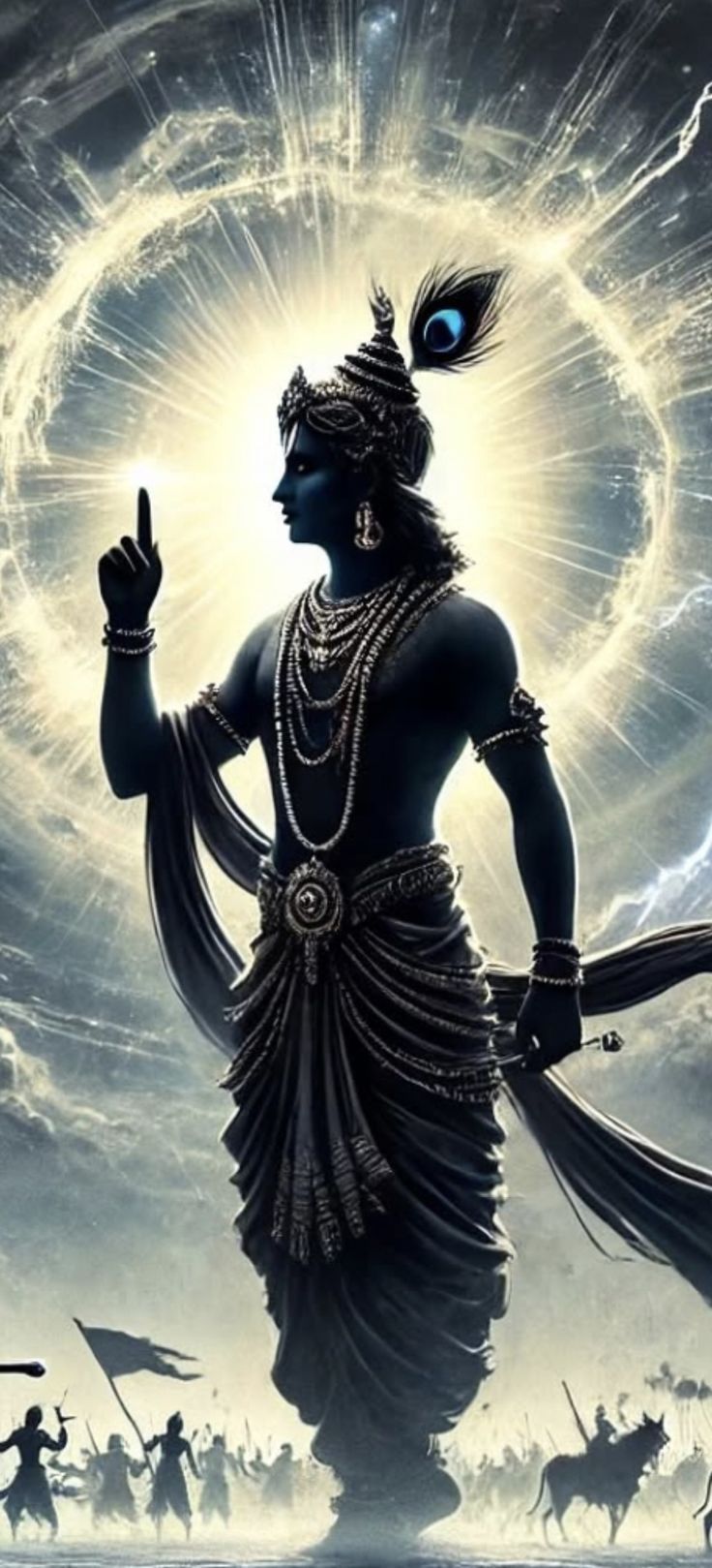 736x1619 Krishna and universe wallpaper. Shree krishna mahabharat wallpaper, Harihara god wallpaper, Hindu gods