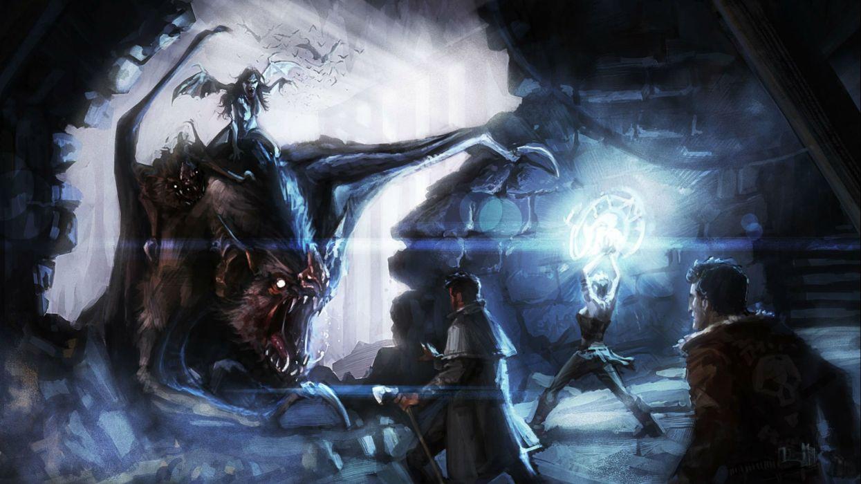 1245x700 SHADOW REALMS Fantasy Mmo Rpg Sci Fi Magic 1srealms Action Fighting Dark Artwork Monster Creature Wallpaperx1440