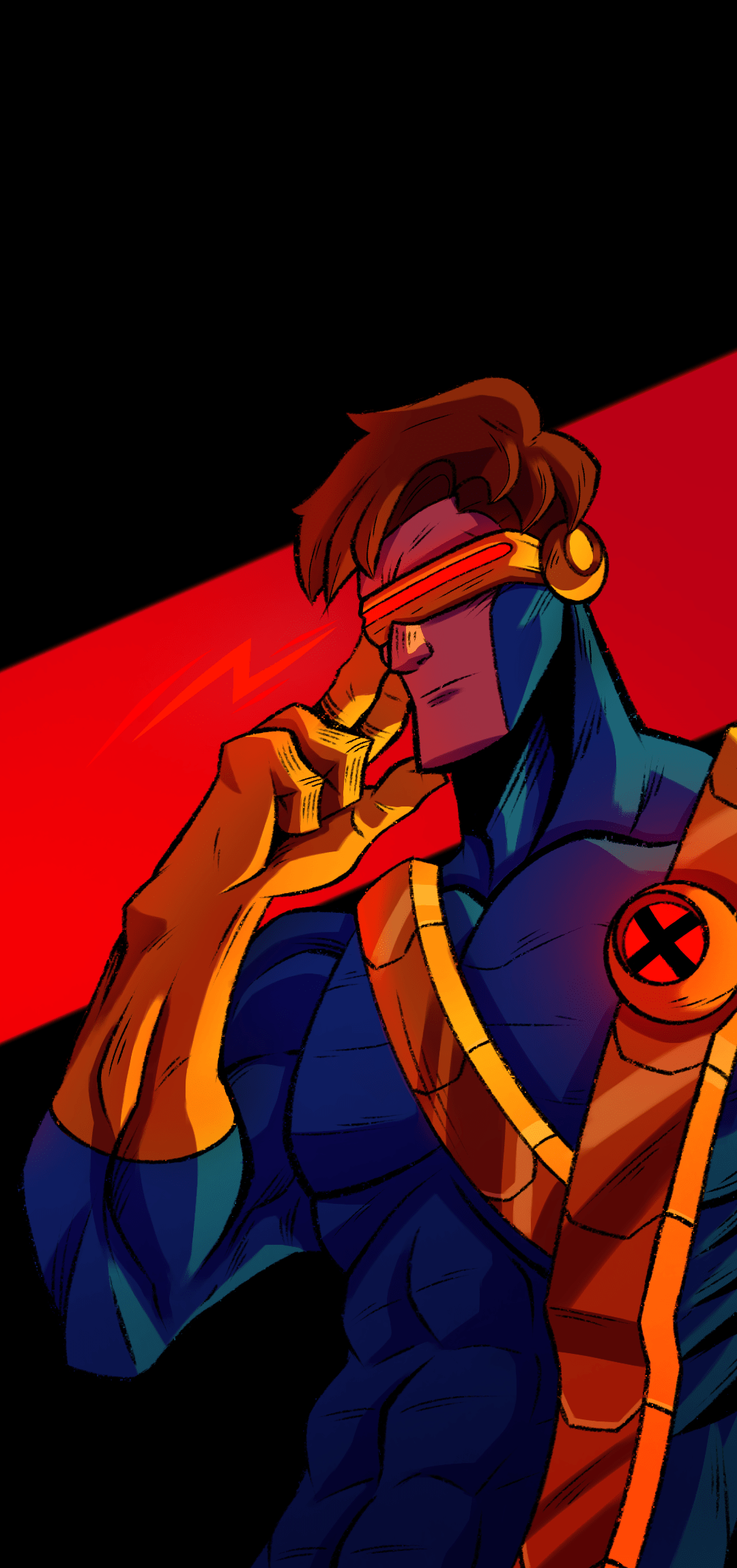 1080x2300 Cyclops art I made. Couldn't decide which on looked better