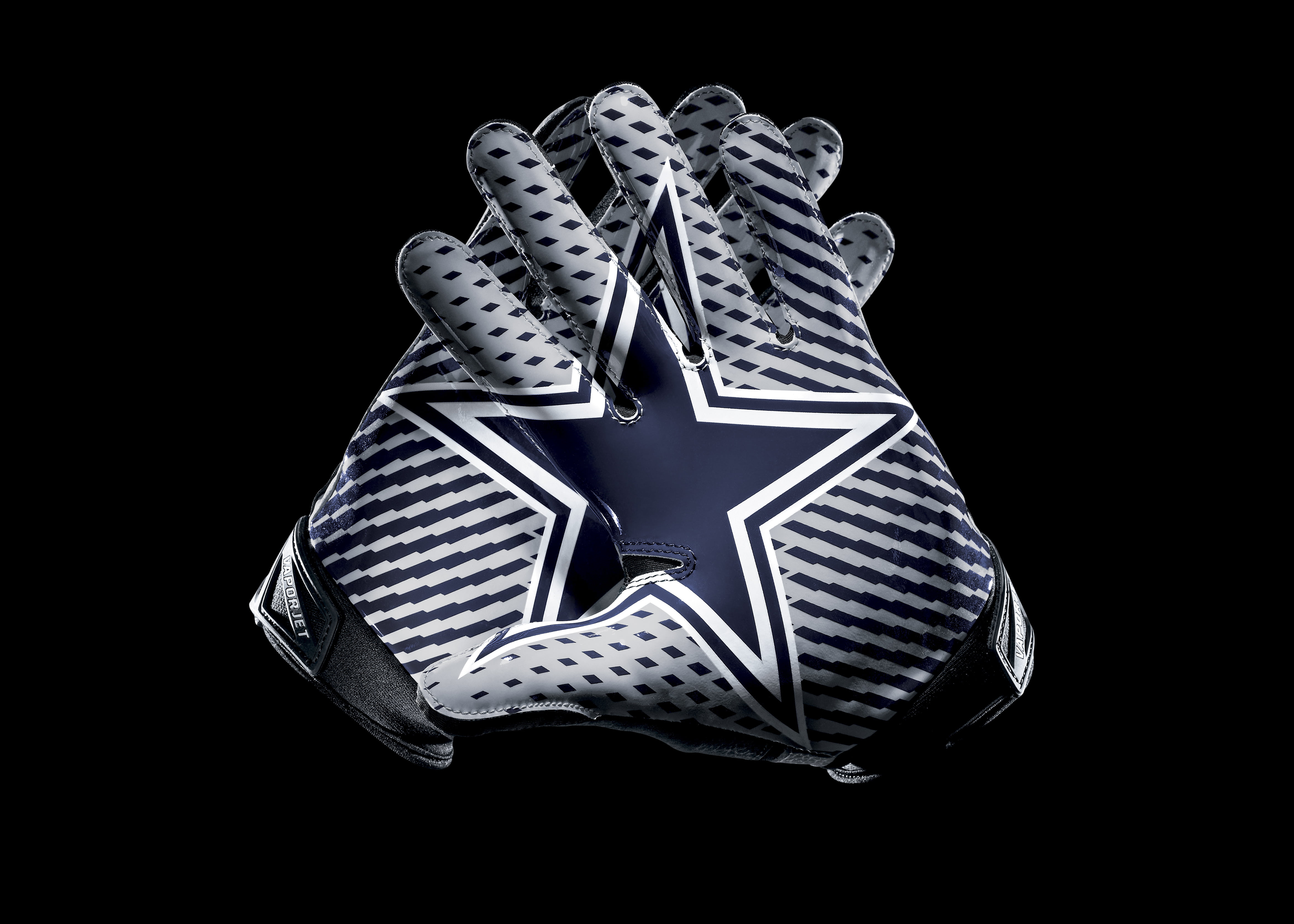 4683x3345 Pair Of White And Blue Dallas Cowboys Gloves HD Wallpaper