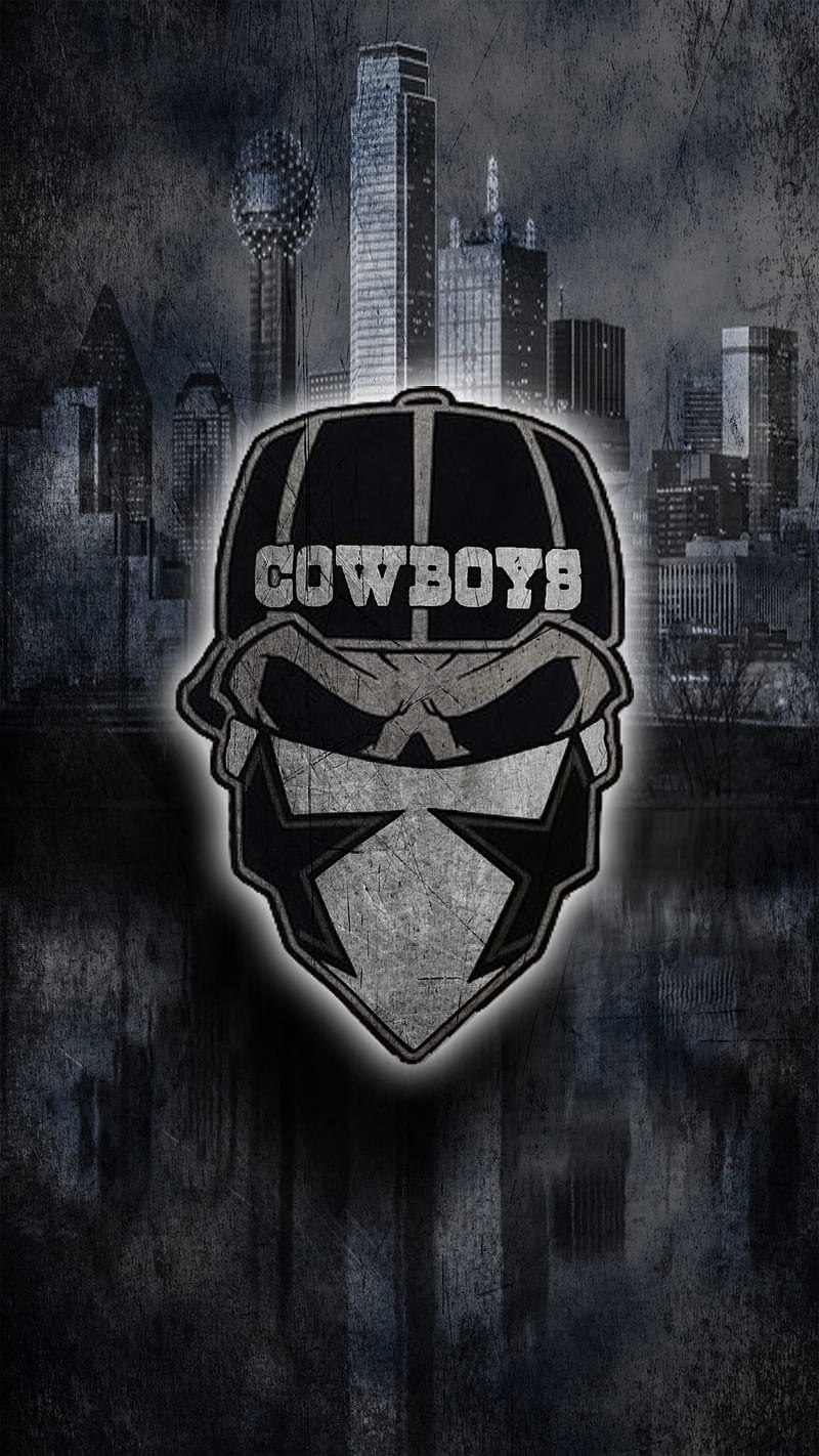 800x1422 Dallas Cowboys, football, grunge, nfl, skull, texas, HD phone wallpaper
