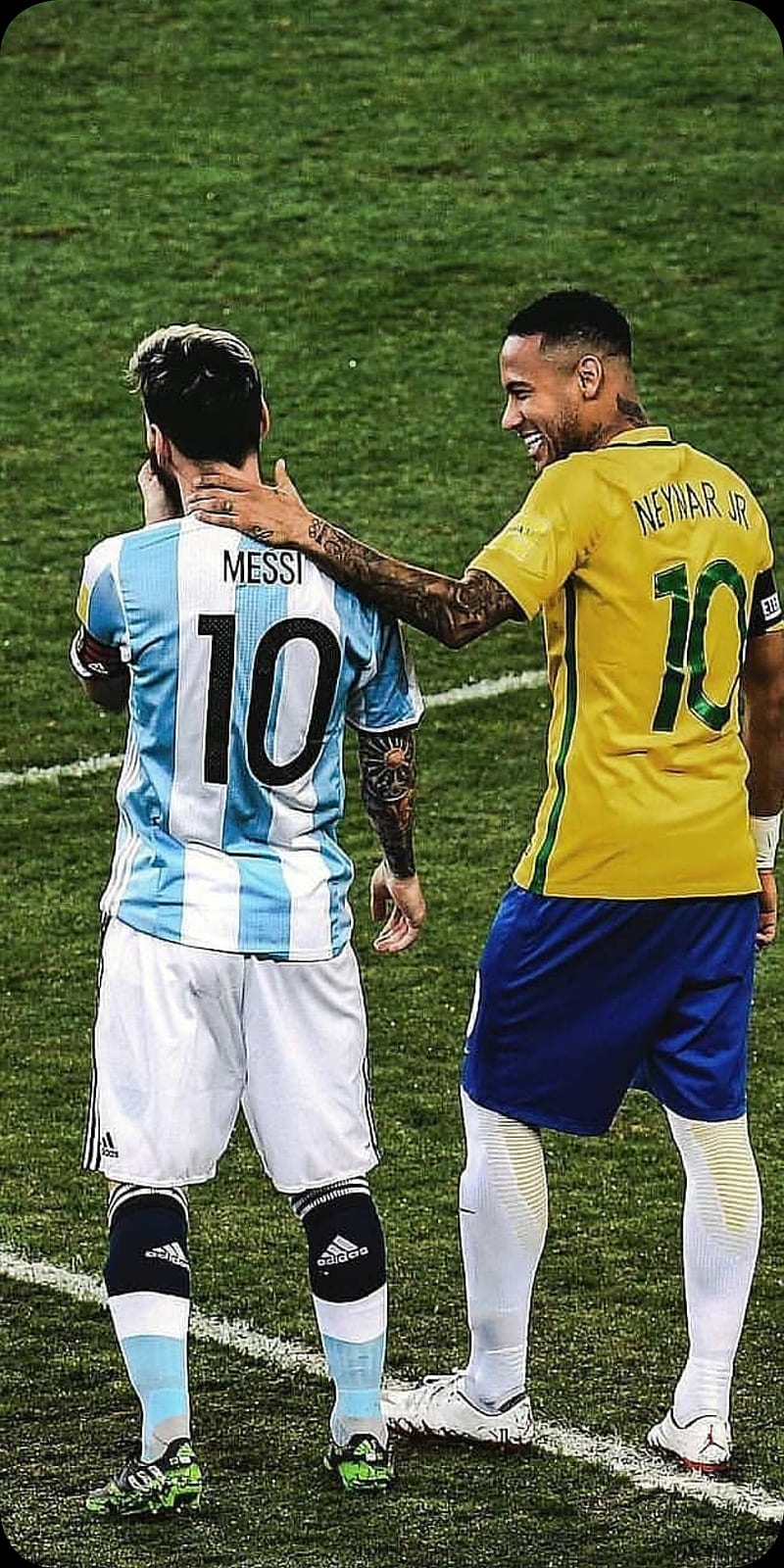 800x1600 Messi y Neymar, football, messi, neymar, HD phone wallpaper