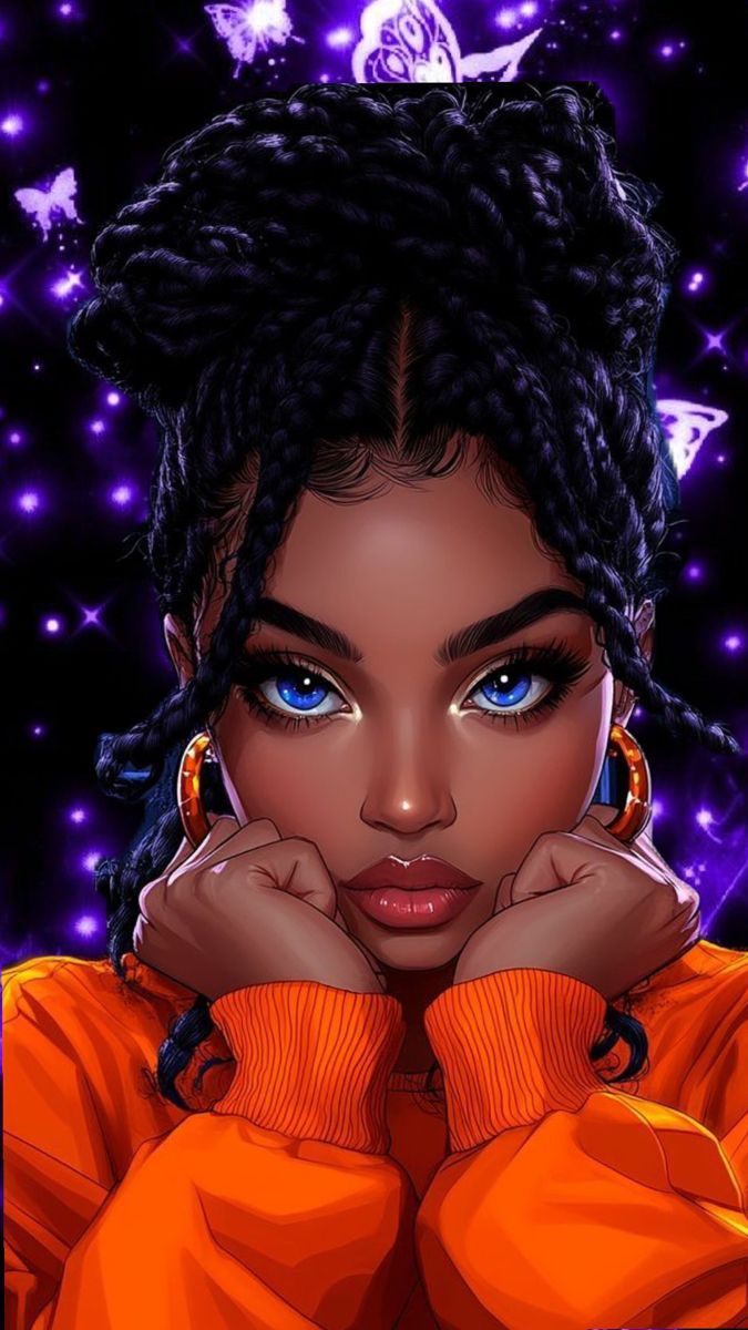 675x1200 Girly photography cute. Orange girly wallpaper, Beautiful cartoon wallpaper, Black woman artwork