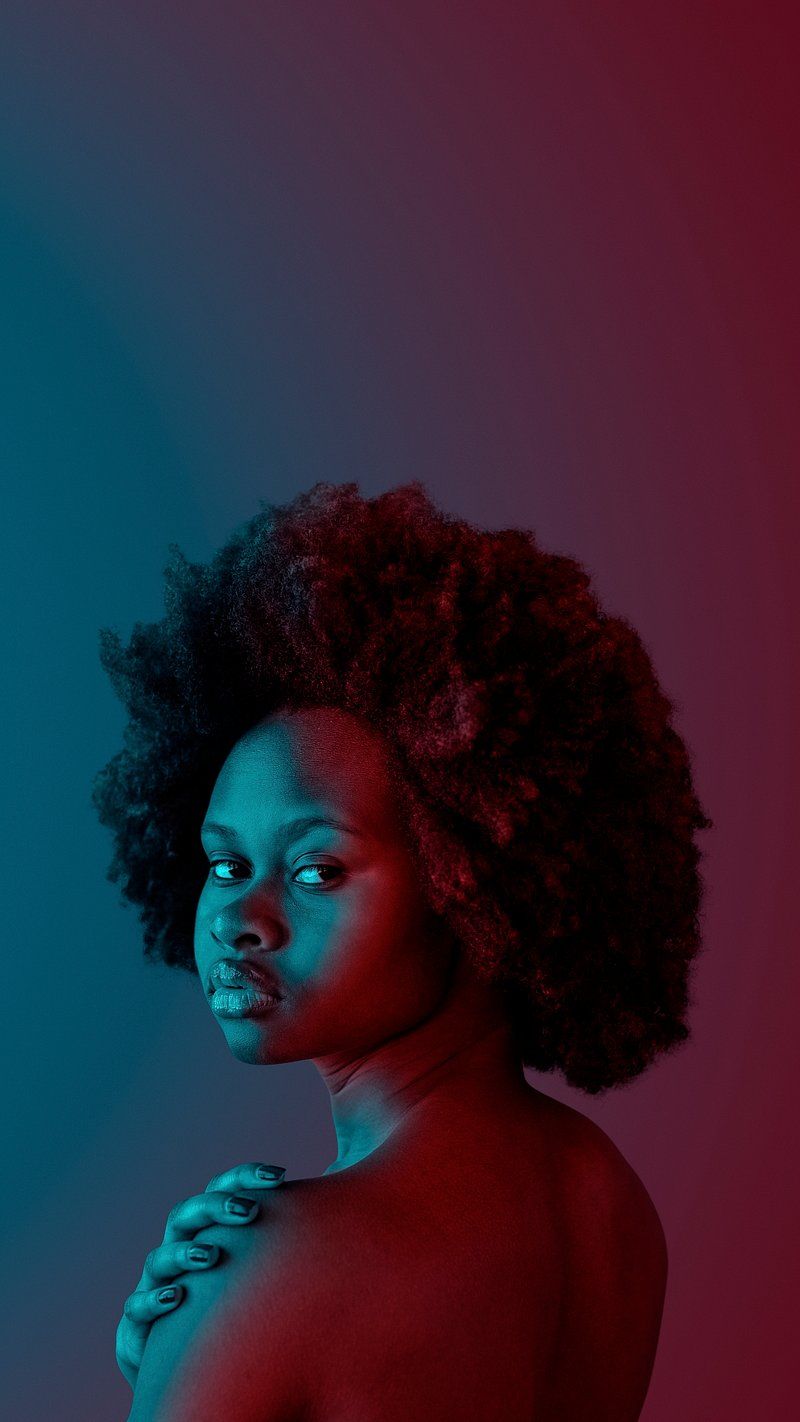 800x1422 Beautiful naked black woman afro