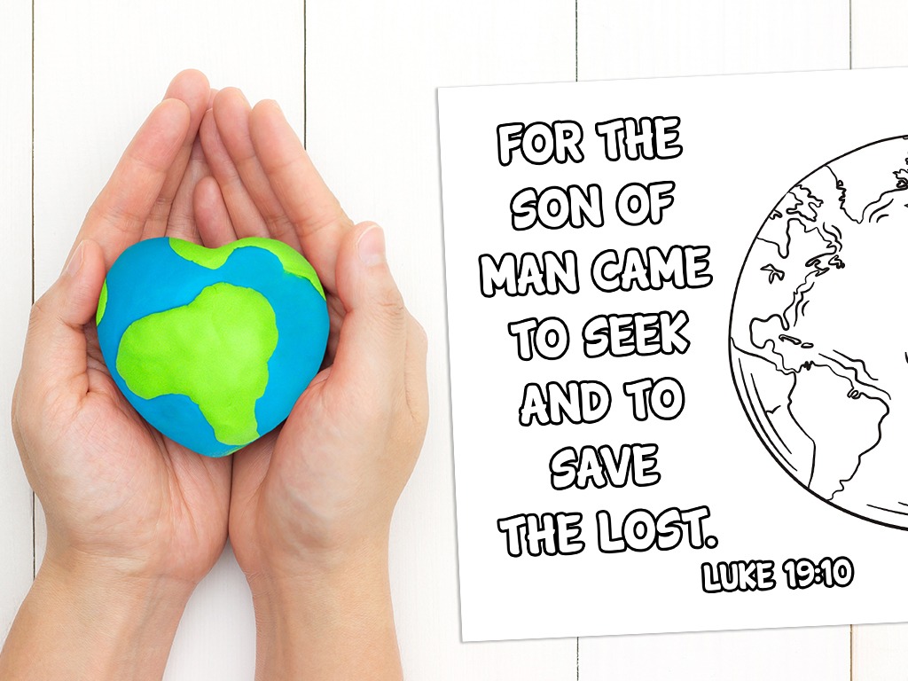 1024x768 Seek and Save' Printable (Luke 19:10) • MinistryArk