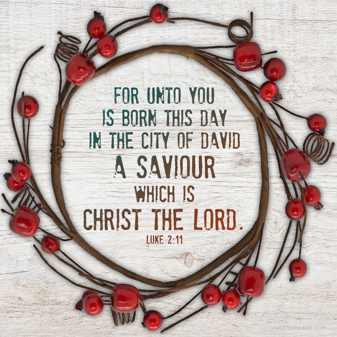 1080x1080 Savior, Christ, Lord (Luke 2:10 11): Merry Christmas!