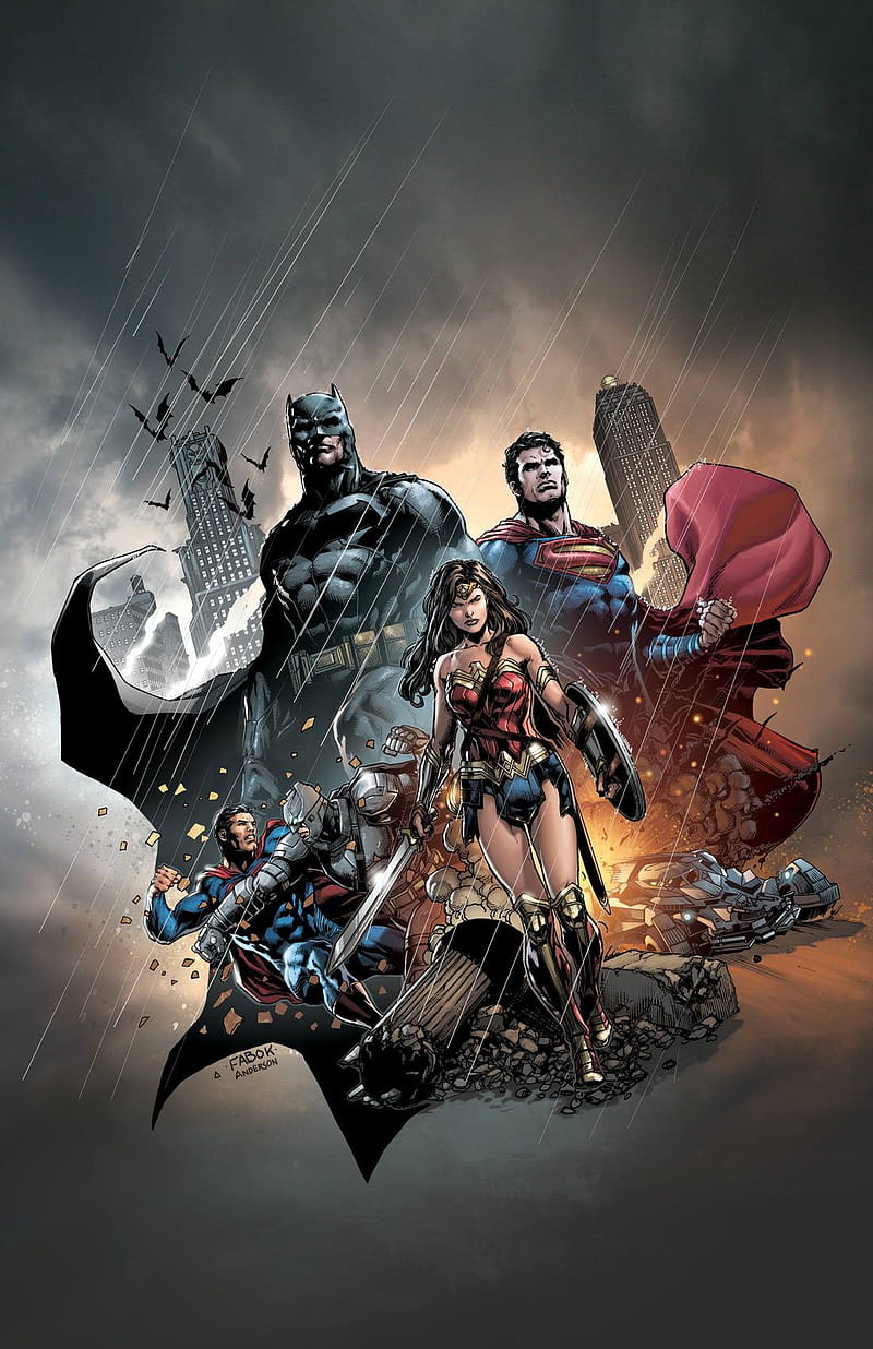 800x1236 Batman vs Superman, wonder woman, dawn of justice, justice league, HD phone wallpaper