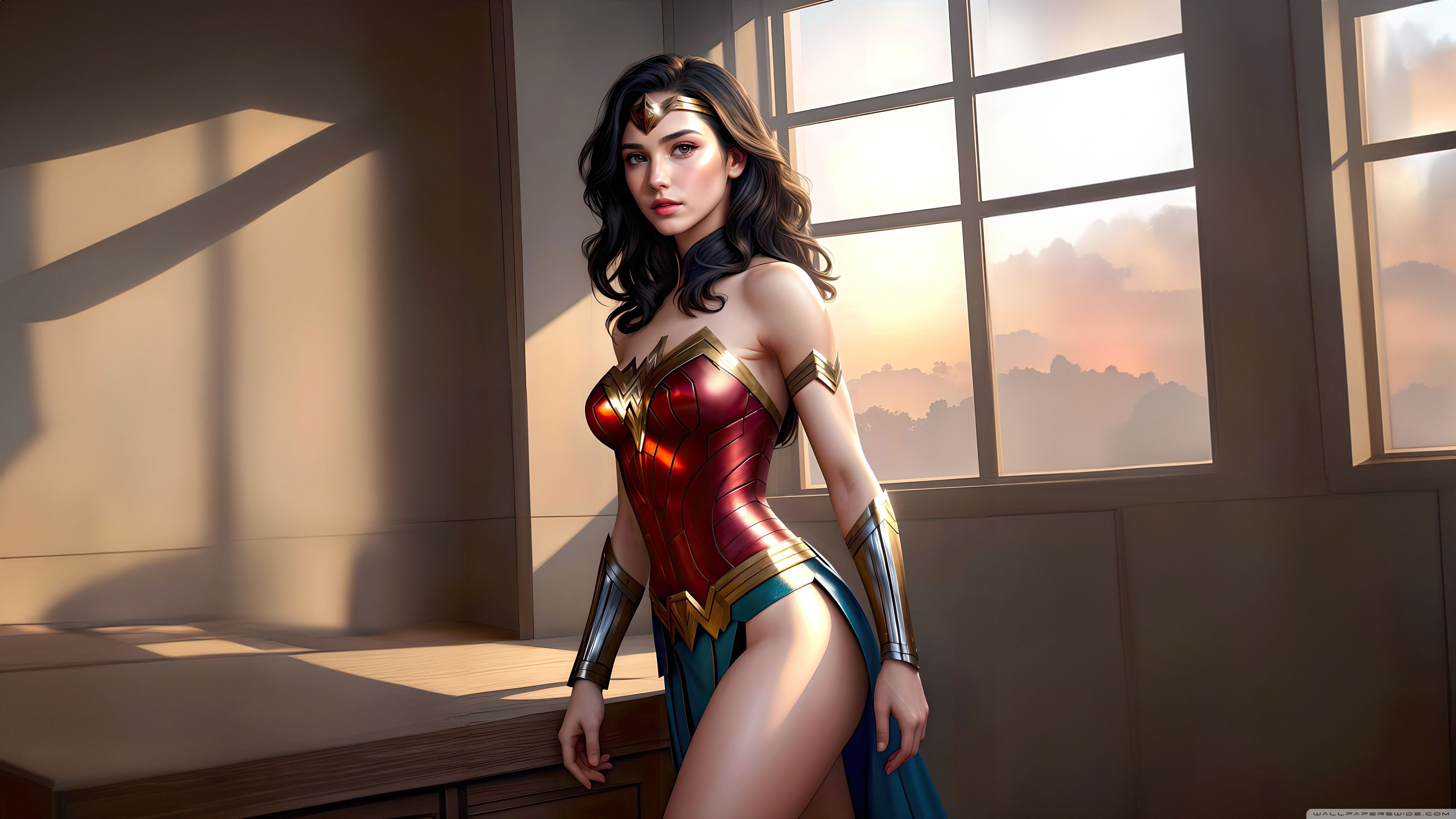 3840x2160 Wonder Woman Art 4K UHD Wallpaper for UltraHD Desktop and TV : Widescreen and UltraWide Display : Dual Monitor : Smartphone and Tablet Devices