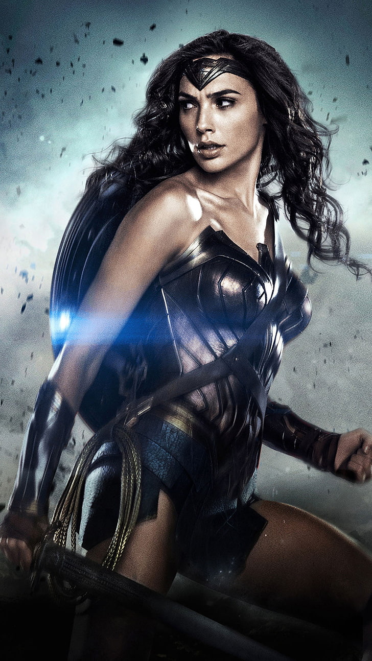 728x1294 HD wallpaper: Wonder Woman Look Batman V Superman, Gal Gadot, Movies, Hollywood Movies