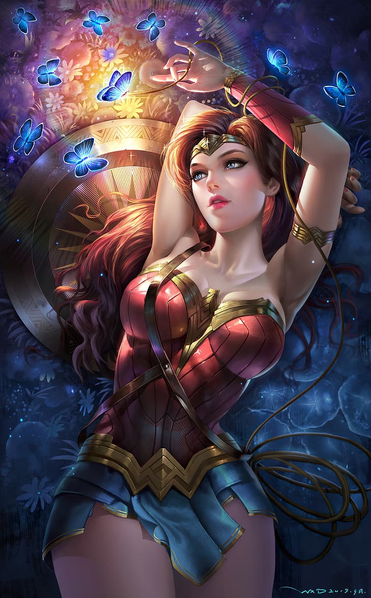 728x1175 HD wallpaper: Wonder Woman, Justice League, DC Comics, women, movies, vertical