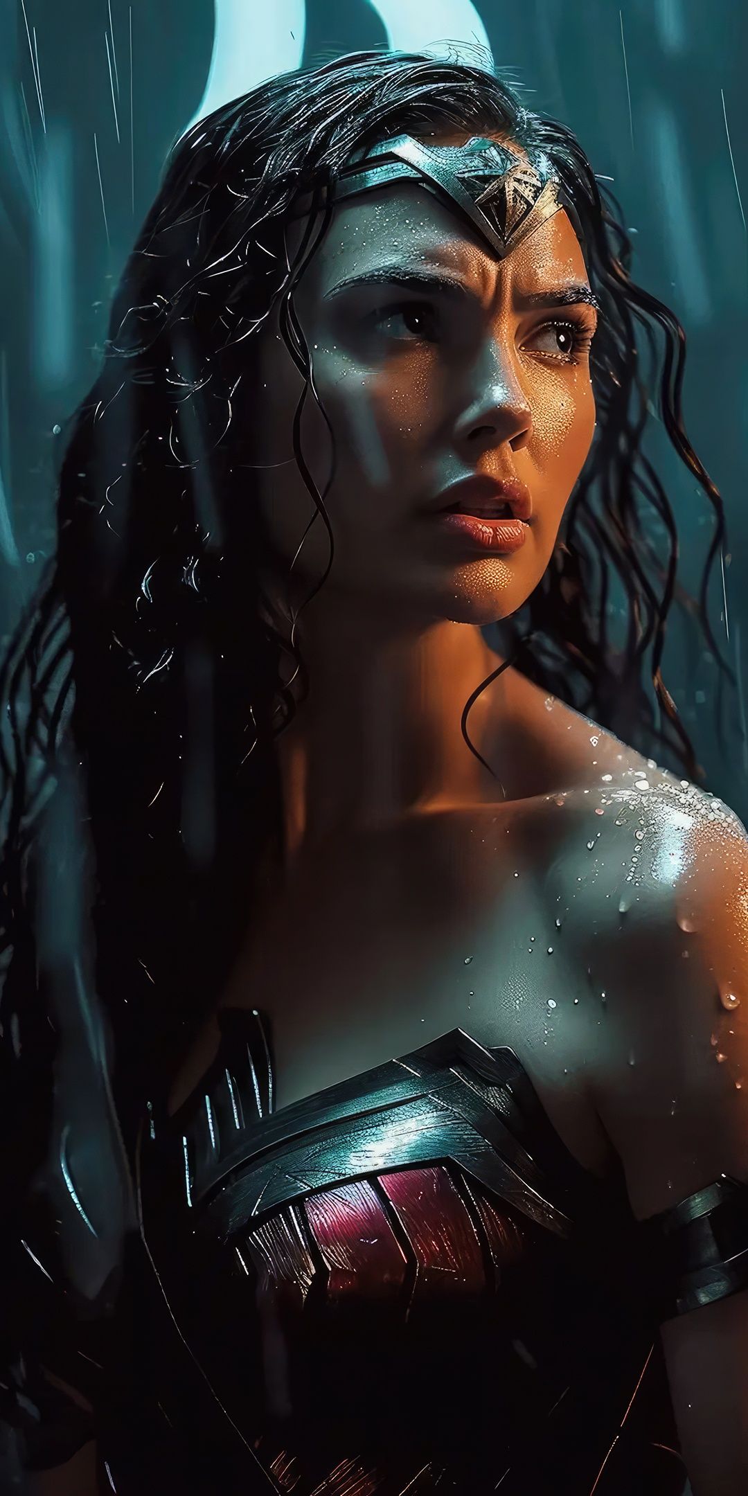 1080x2160 Wonder Woman Wallpaper 4K, AI art, Gal Gadot, Diana Prince