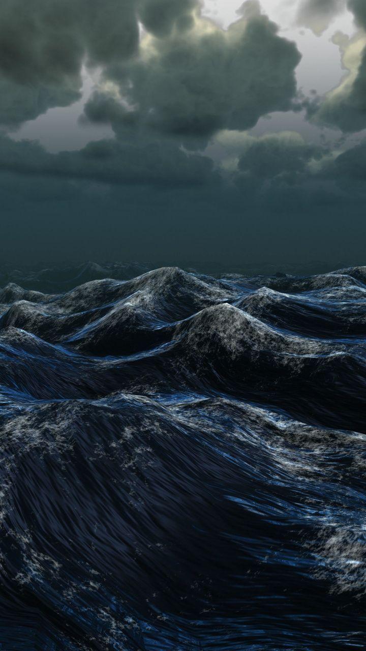 720x1280 Dark Ocean Wallpaper