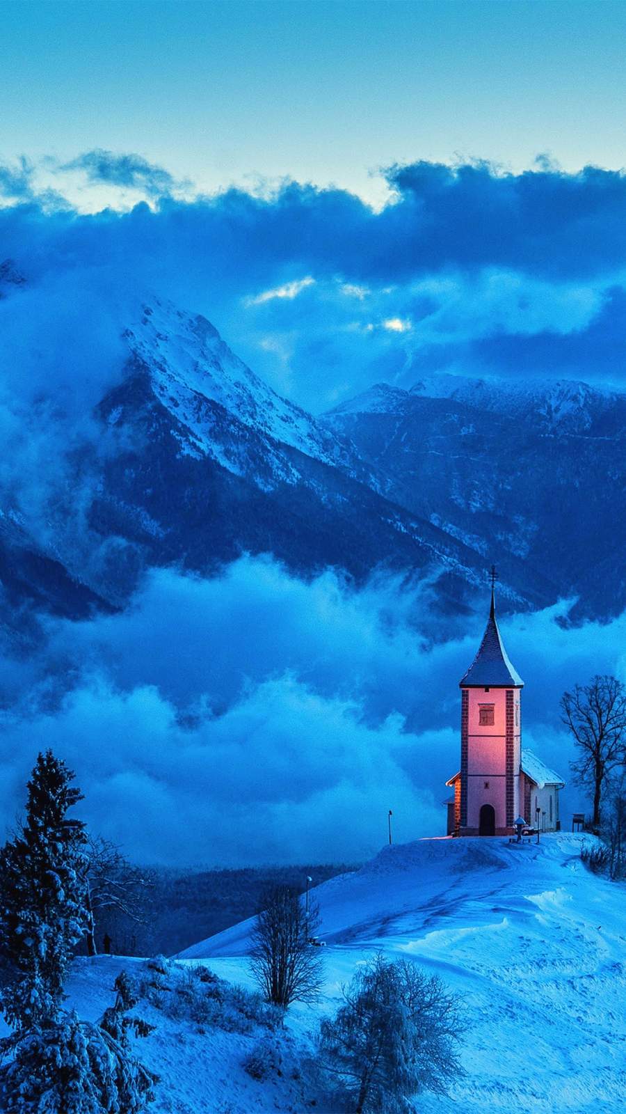900x1600 Church Snow Nature iPhone Wallpaper Wallpaper : iPhone Wallpaper