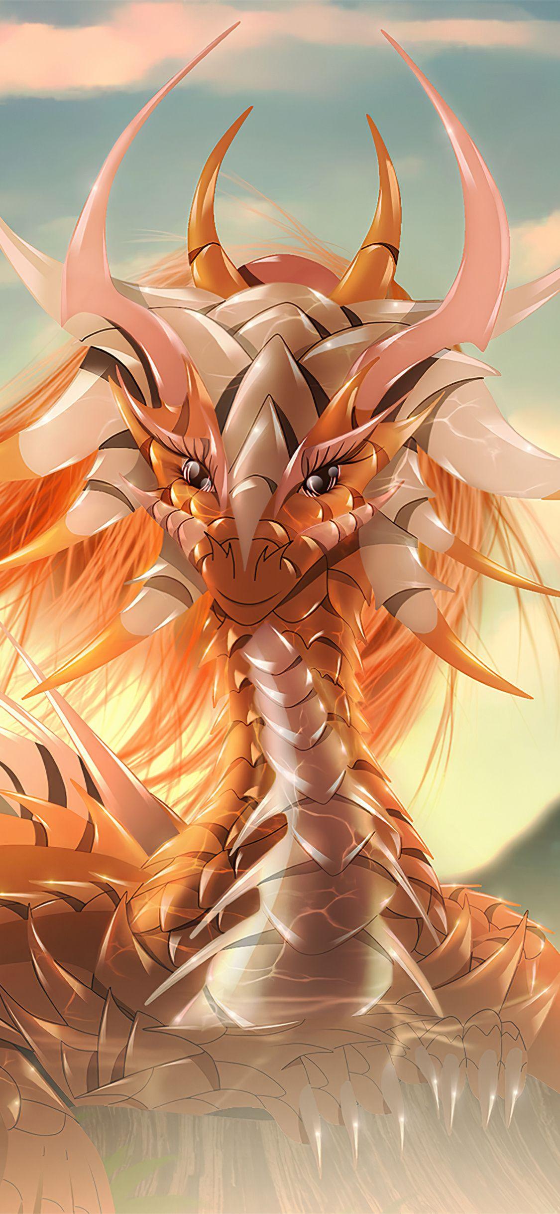 1125x2436 Cute Dragon Art 4k iPhone XS, iPhone iPhone X HD 4k Wallpaper, Image, Background, Photo and Picture
