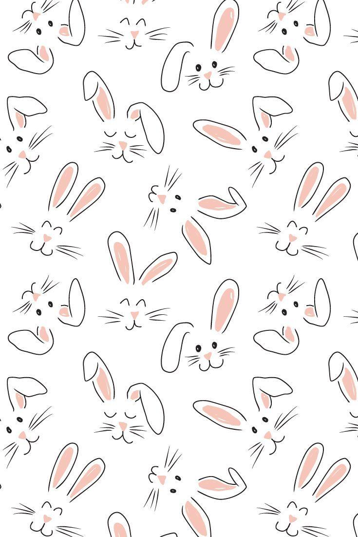 735x1102 Easter bunny pattern. iPhone wallpaper pattern, Cute patterns wallpaper, Cute cartoon wallpaper