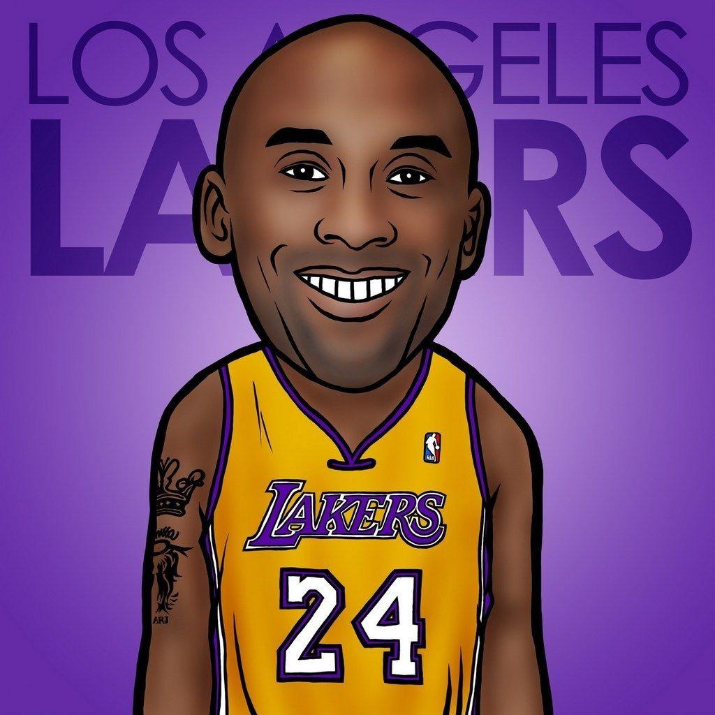 1024x1024 iPad Nba Stars Cartoon Wallpapercollect Basketball Player Nba HD Wallpaper