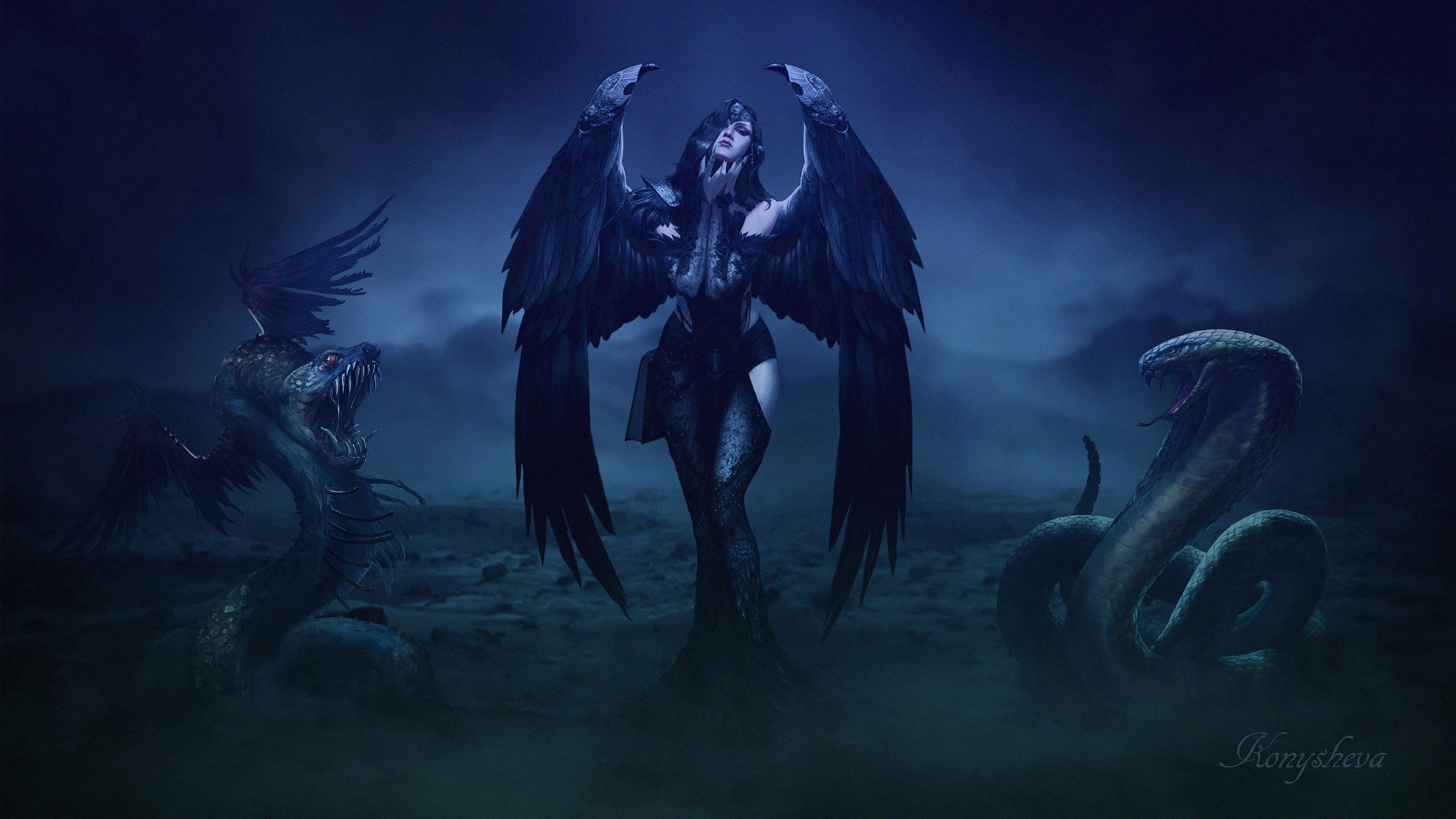 3840x2160 Gothic Angel 4k 4k HD 4k Wallpaper, Image, Background, Photo and Picture