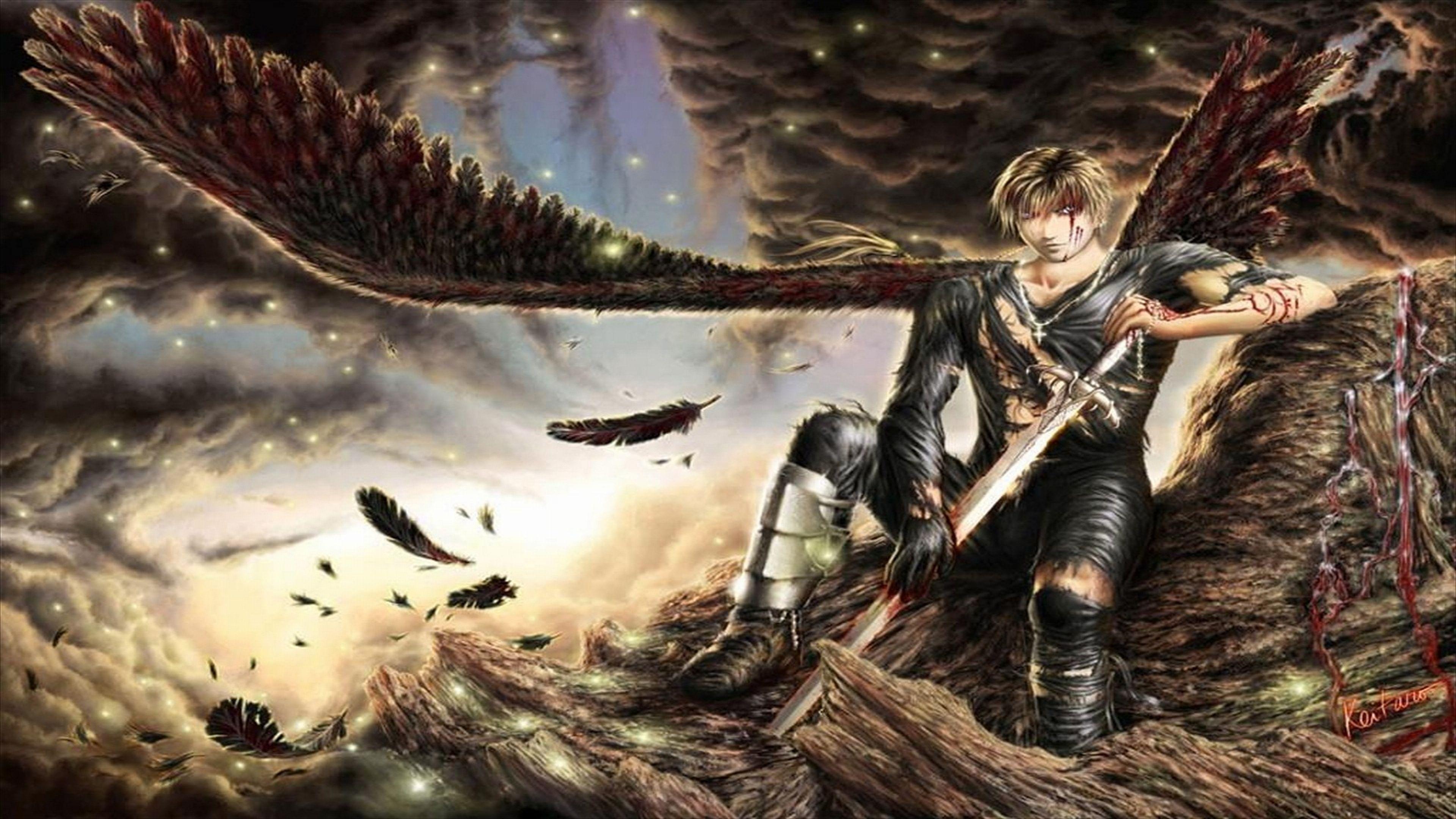 3840x2160 Angel Warrior Wallpaper