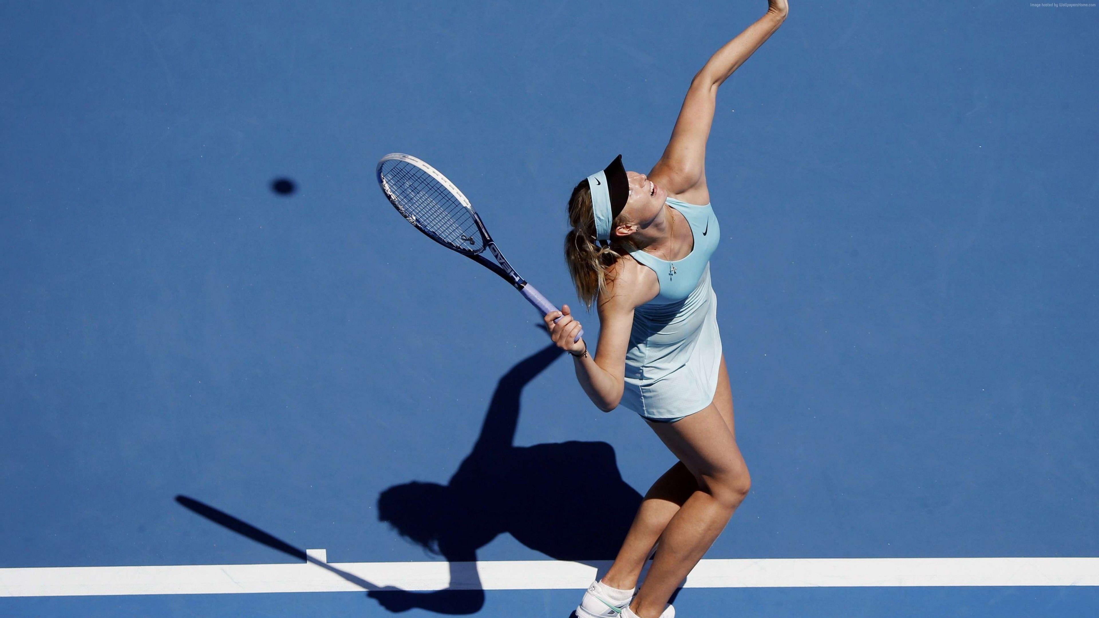 3840x2160 Wallpaper Tennis, sportswoman, Maria Sharapova, court, racket, Sport Wallpaper Download Resolution 4K Wallpaper