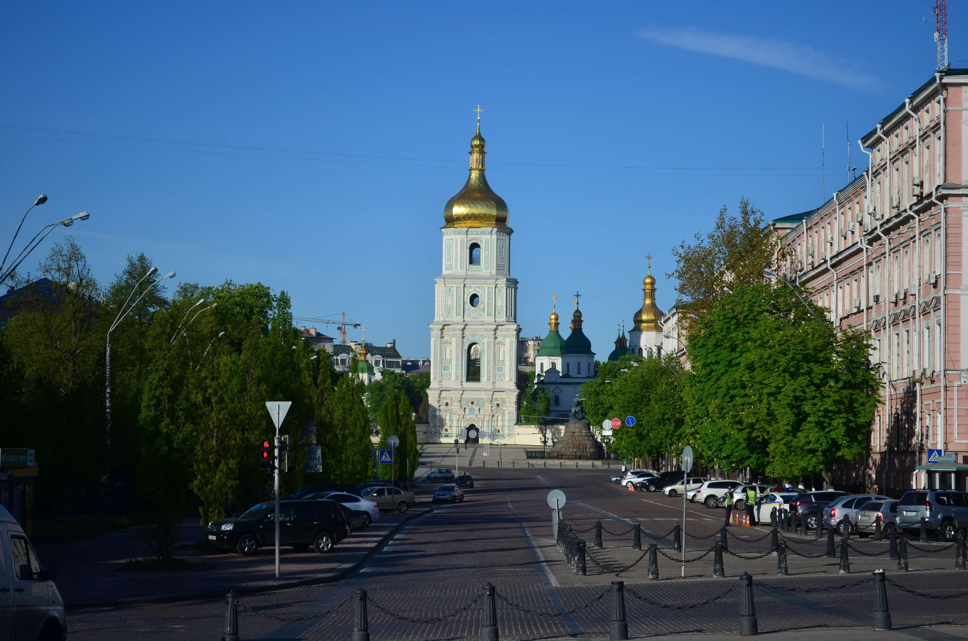 3840x2543 church #city #historic centre #kiev #kyiv #road #square #ukraine. Ferry building san francisco, Kyiv, Church