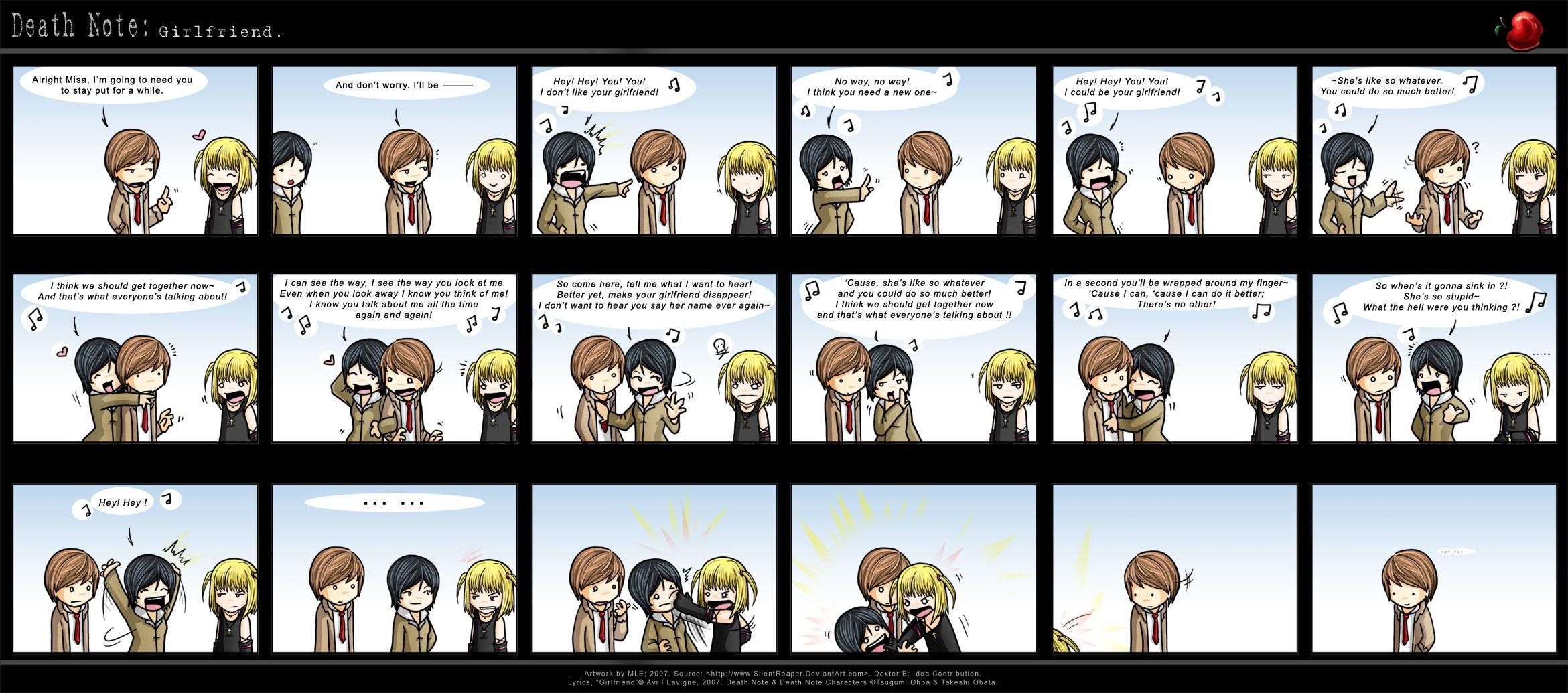 2341x1035 Death Note Girlfriend. Death Note. Death note, Death
