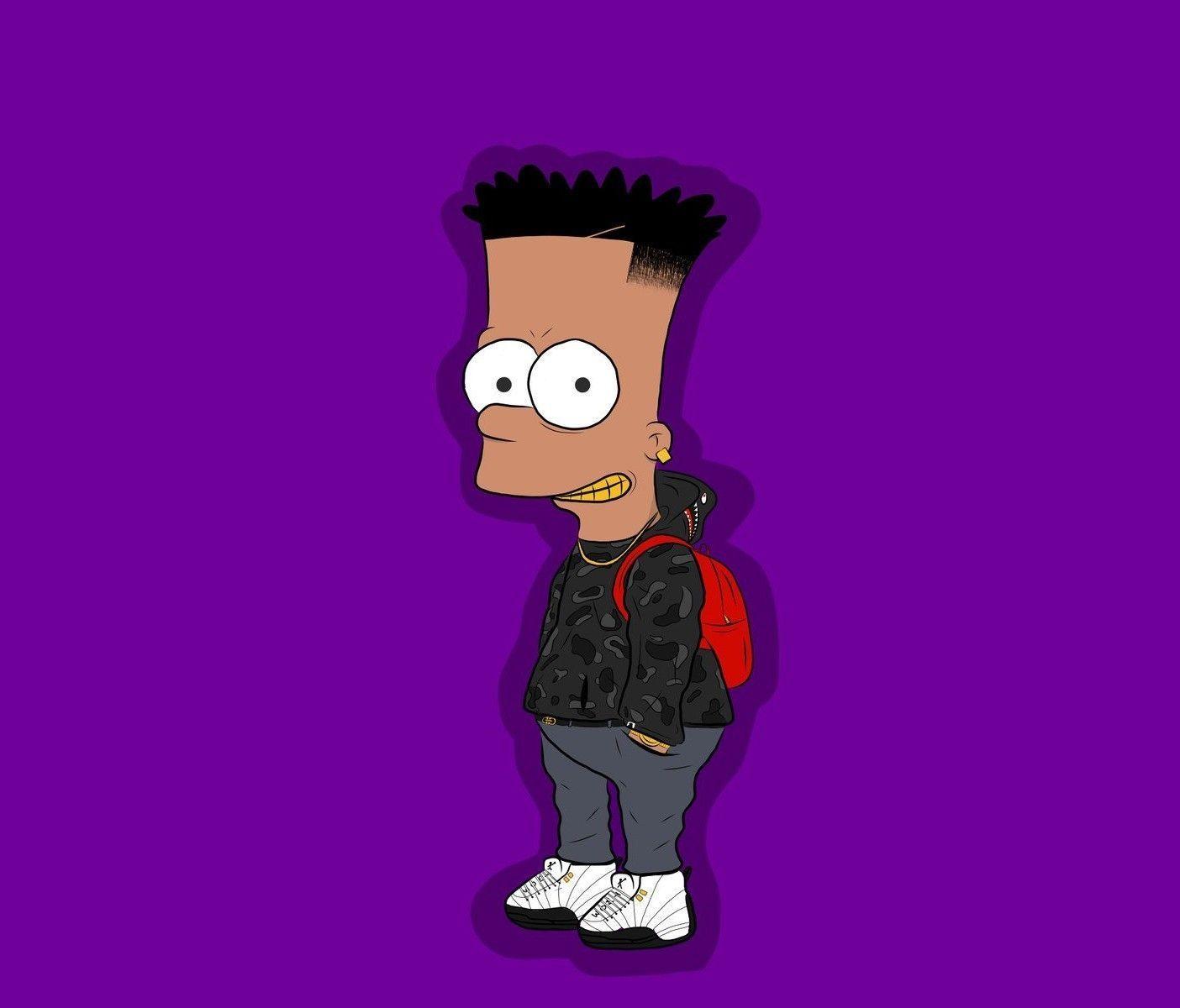 1404x1200 Black Bart Simpson Wallpaper