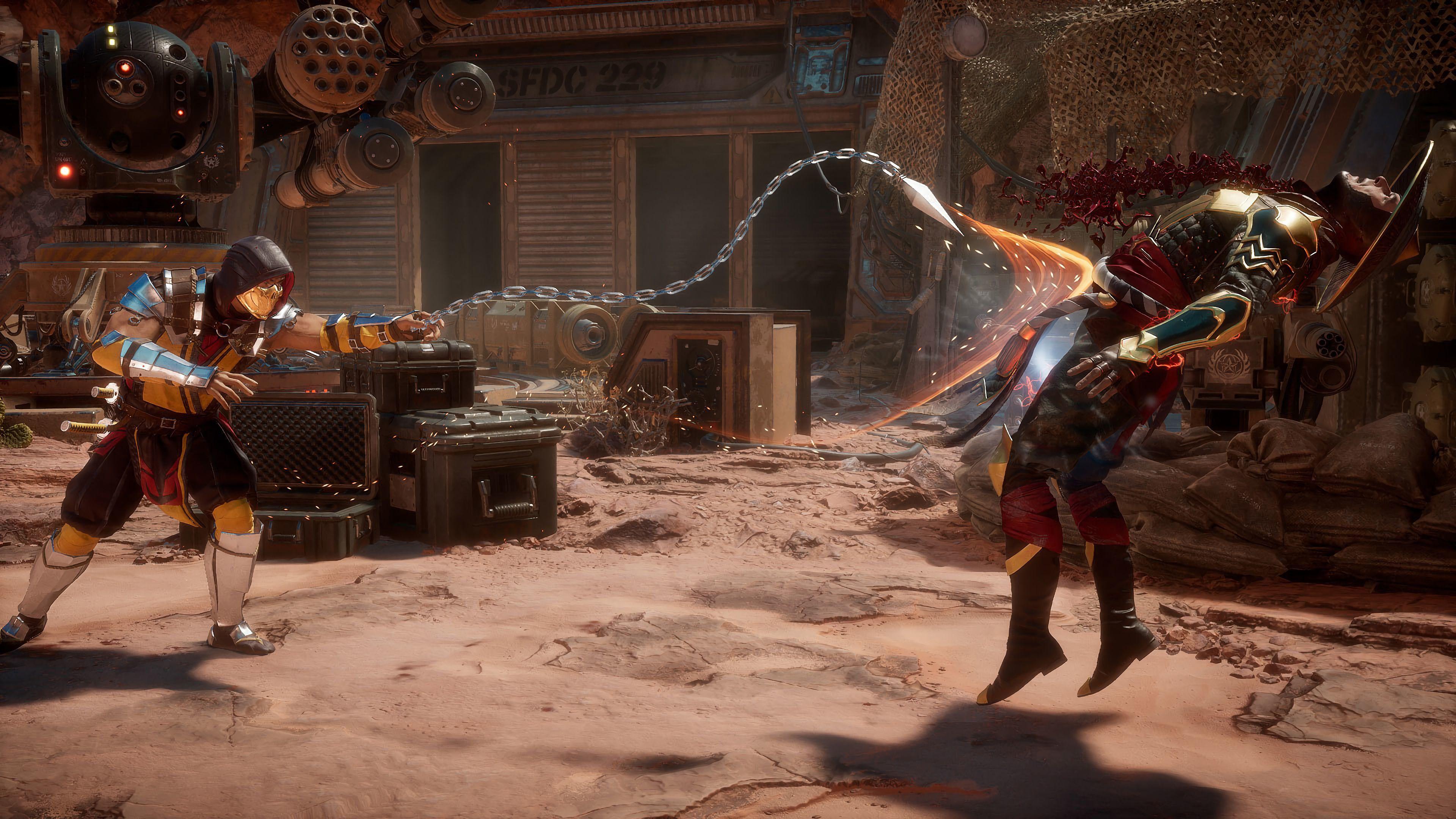 3840x2160 Scorpion 4K 8K HD Mortal Kombat