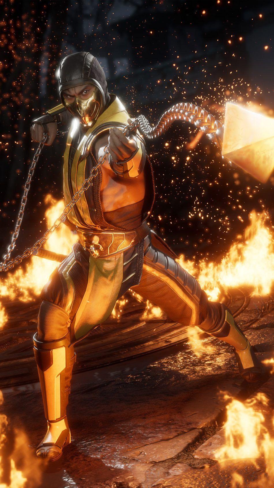 950x1689 Mortal Kombat 11 Scorpion Wallpaper