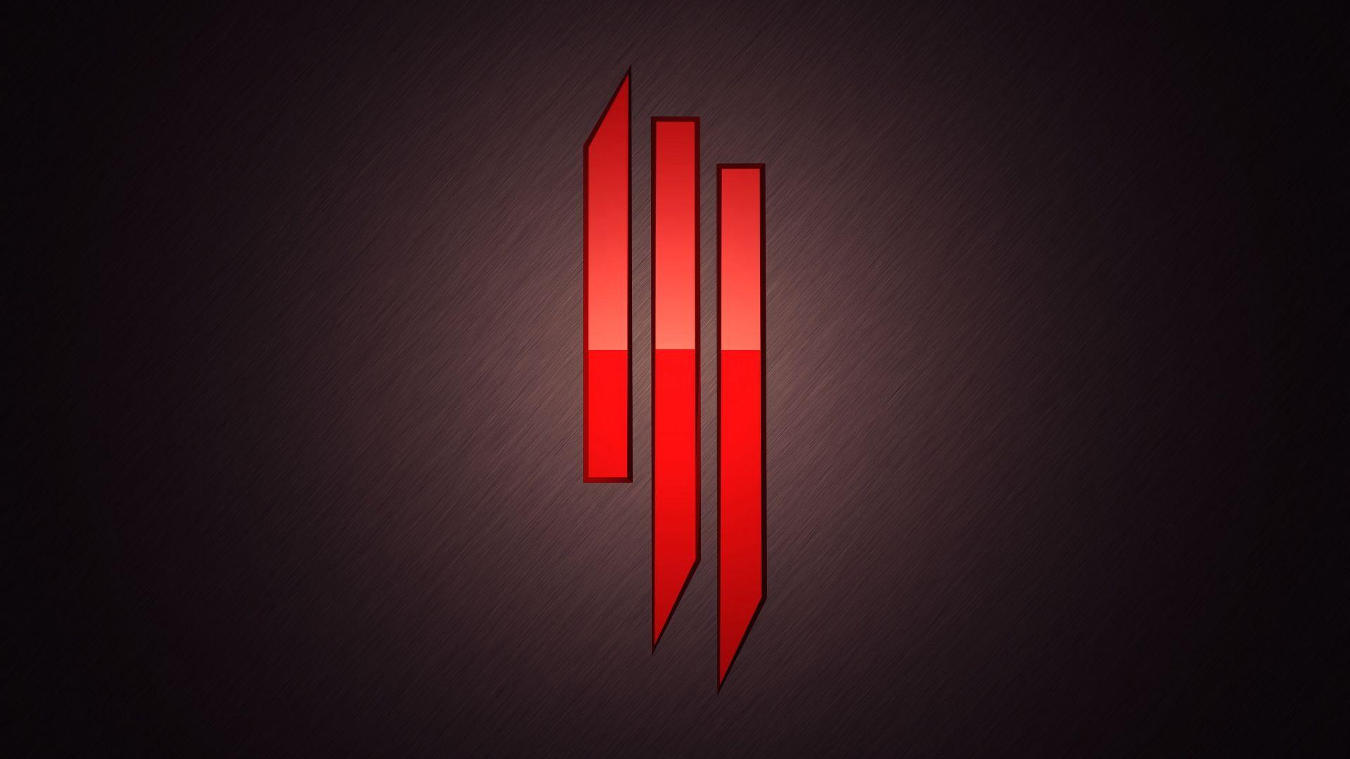 1920x1080 Download Wallpaper 1920x1080 skrillex, symbol, red, background