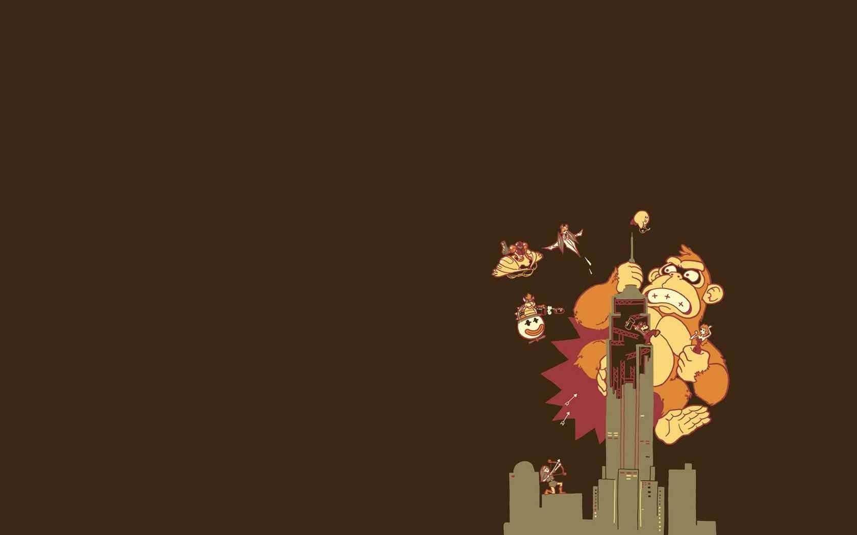 1680x1050 Donkey Kong, Minimalism Wallpaper HD / Desktop and Mobile Background
