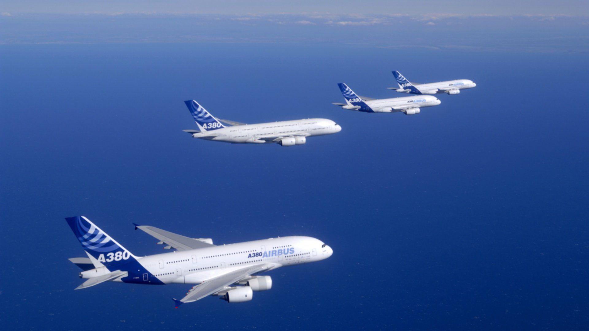 1920x1080 Blue Aircraft Airbus Airbus A380 800 Skyscapes Wallpaperx1080