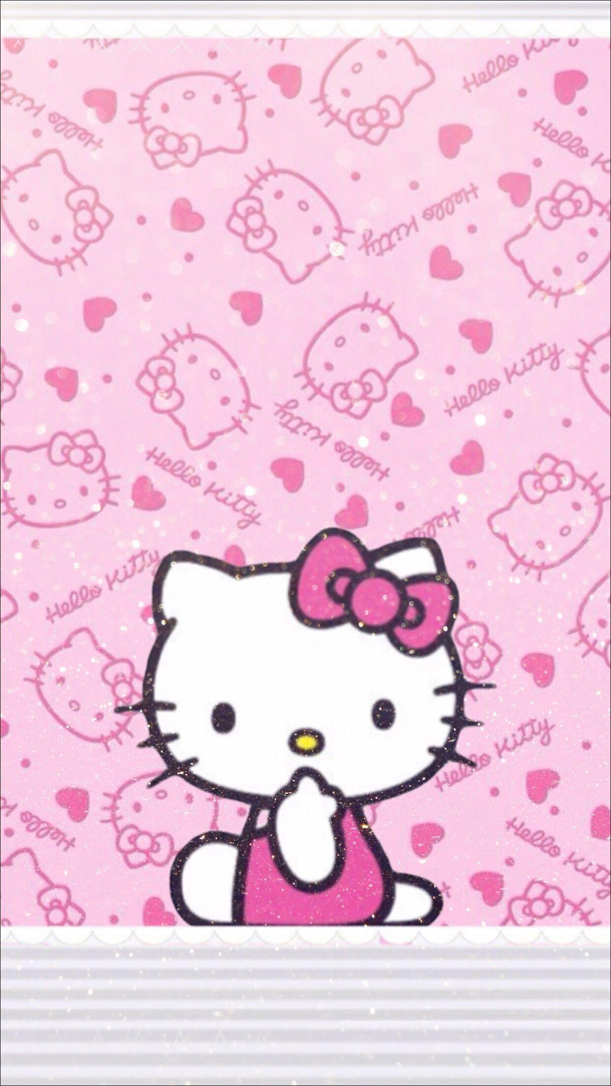 1242x2208 Hello Kitty Pink Wallpaper