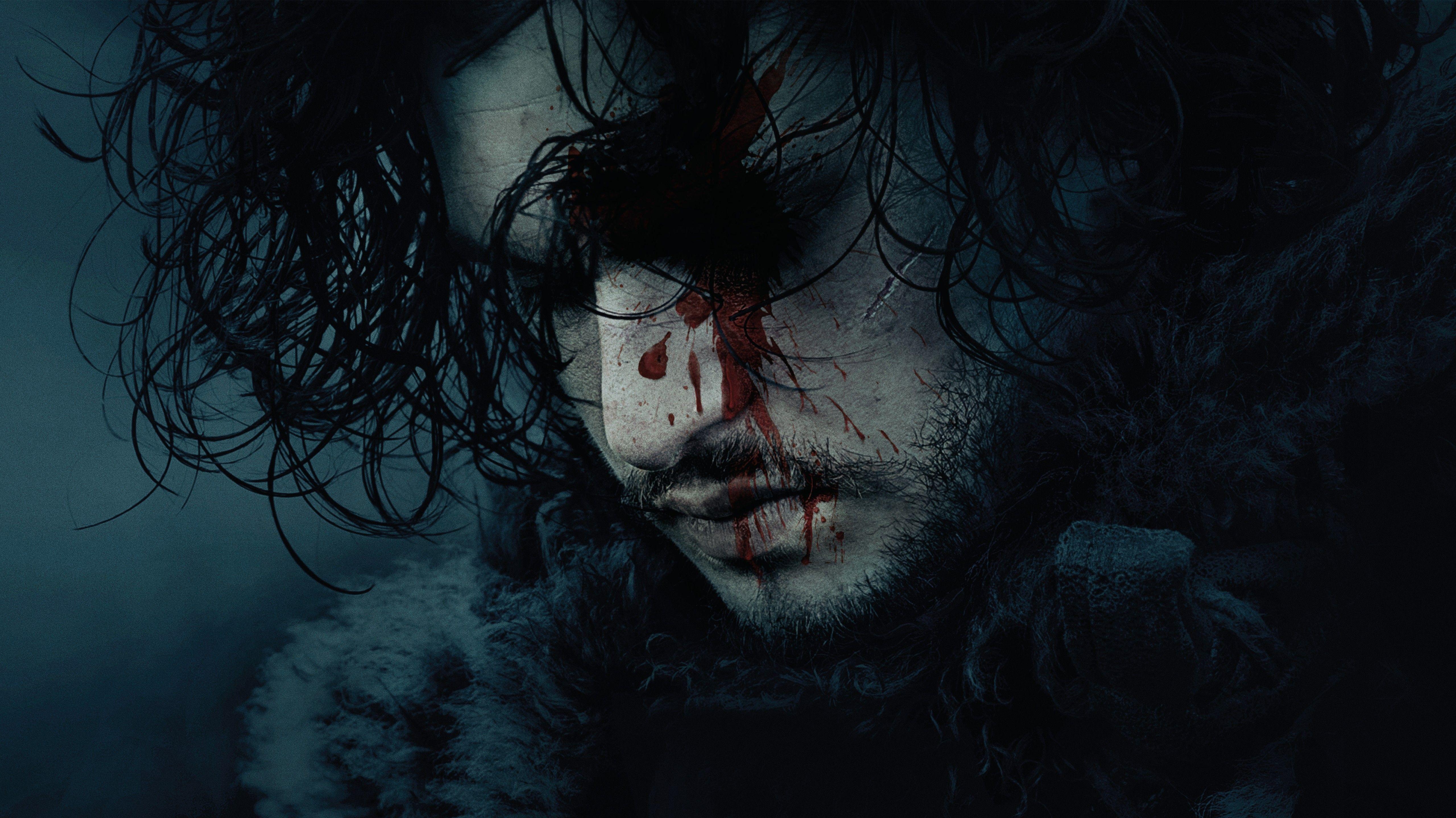 5120x2880 Kit Harington as Jon Snow in Game of Thrones 4K Wallpaper