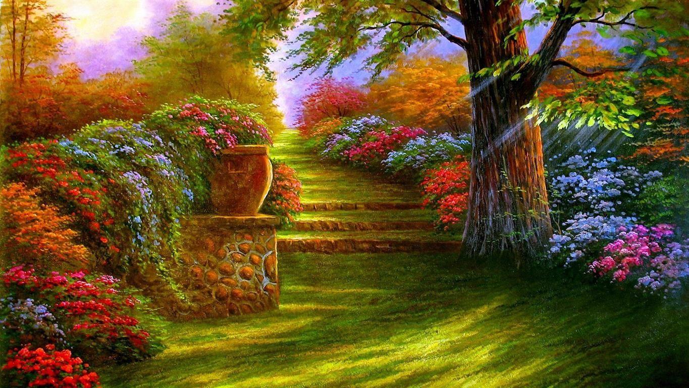 Colorful Garden Wallpapers - Top Free Colorful Garden Backgrounds ...