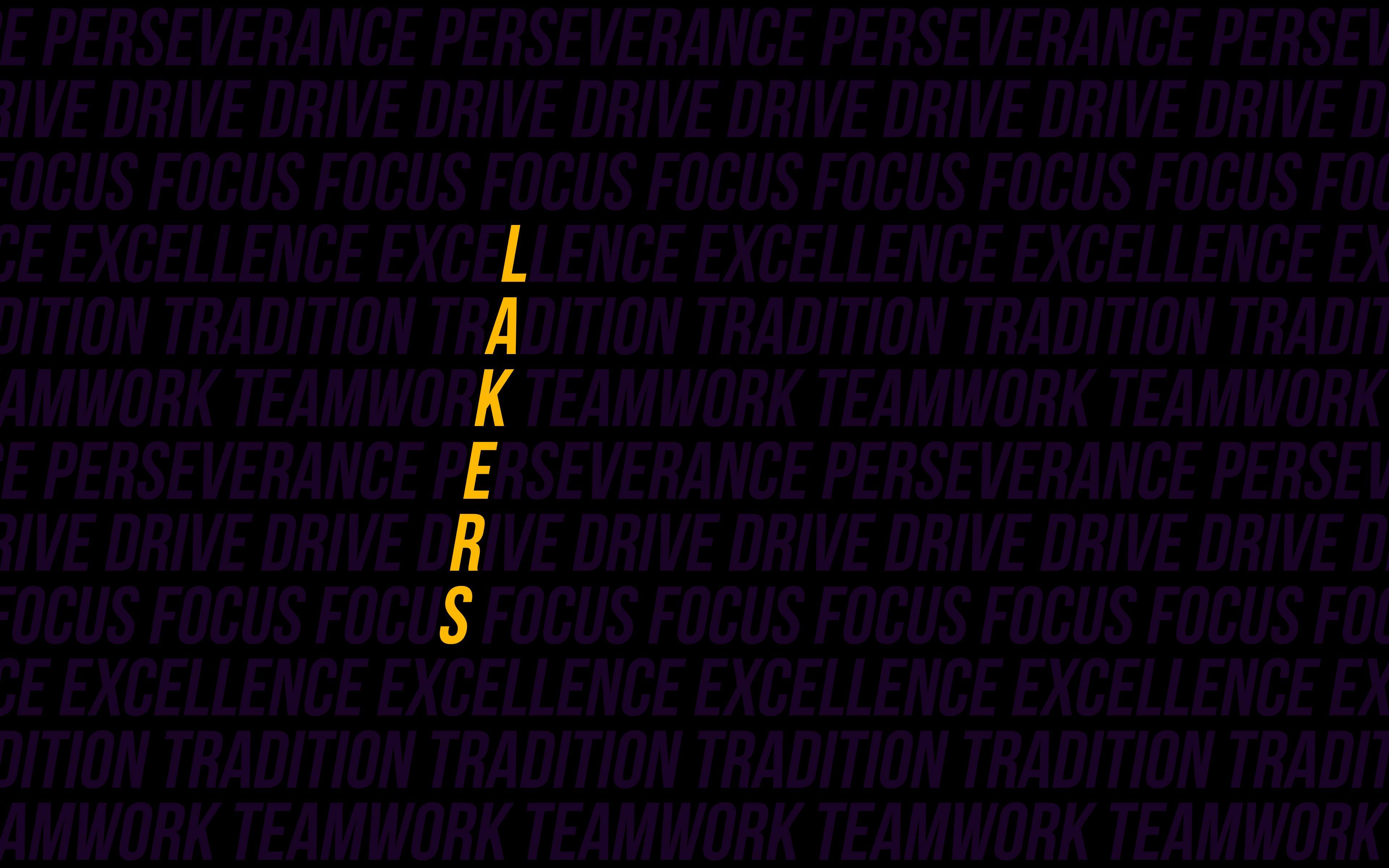 3840x2400 Enjoy this wallpaper I made of the Lakers team values!