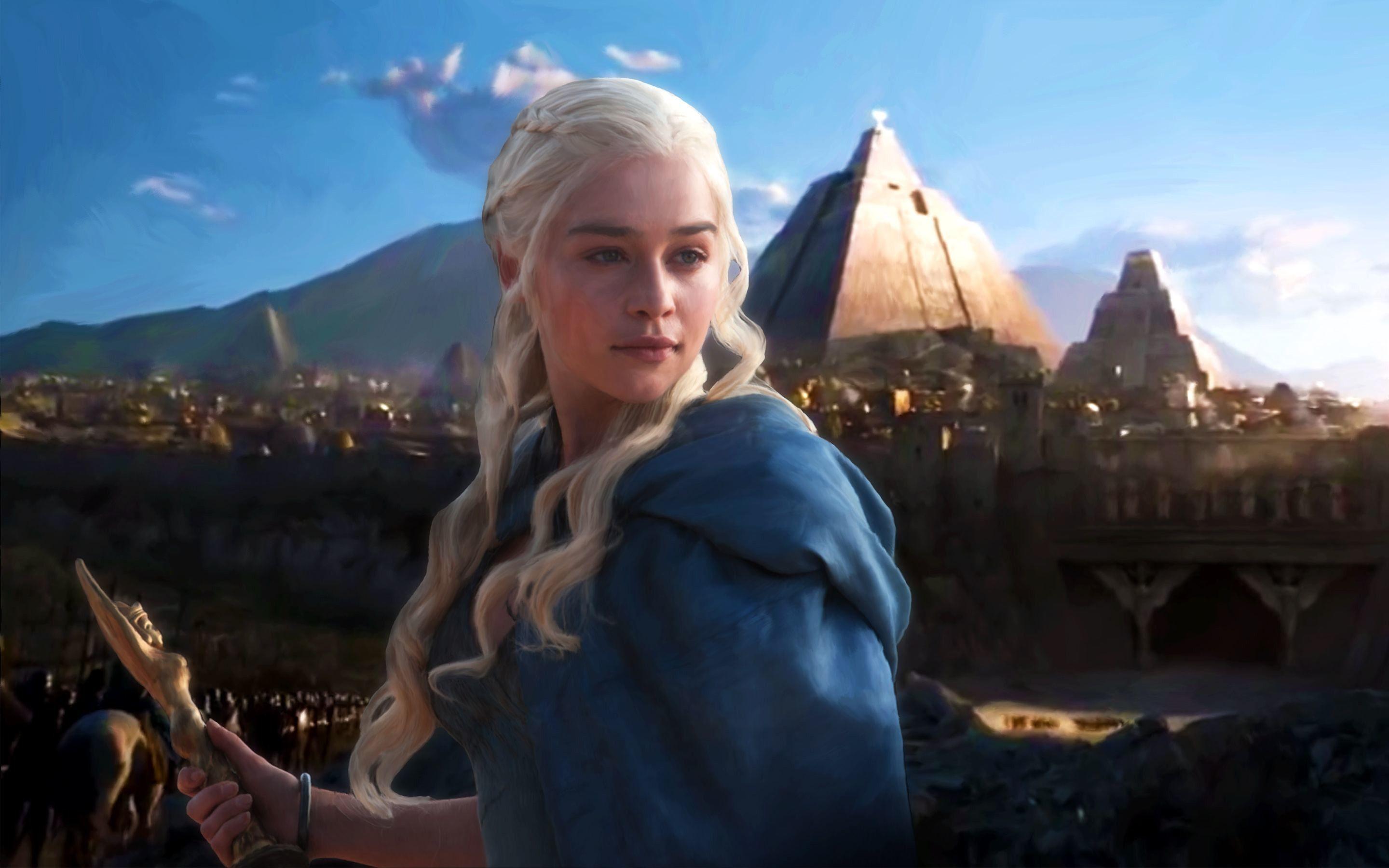 2880x1800 Emilia Clarke Game of Thrones Wallpaper