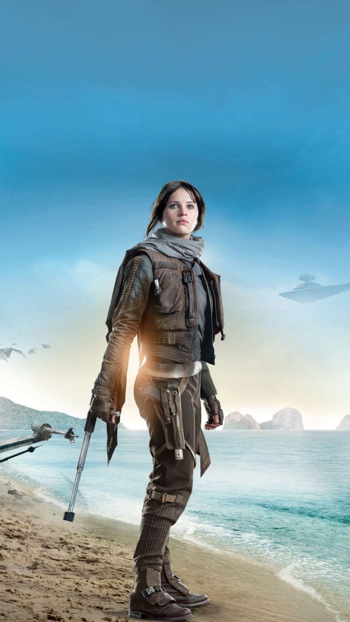 720x1280 Jaw Dropping Wallpaper Rogue One: A Star Wars Story Felicity Jones Jyn Erso 2016 Movie 7201280 Wallpap. Star Wars Outfits, Rogue One Star Wars, Star Wars Picture