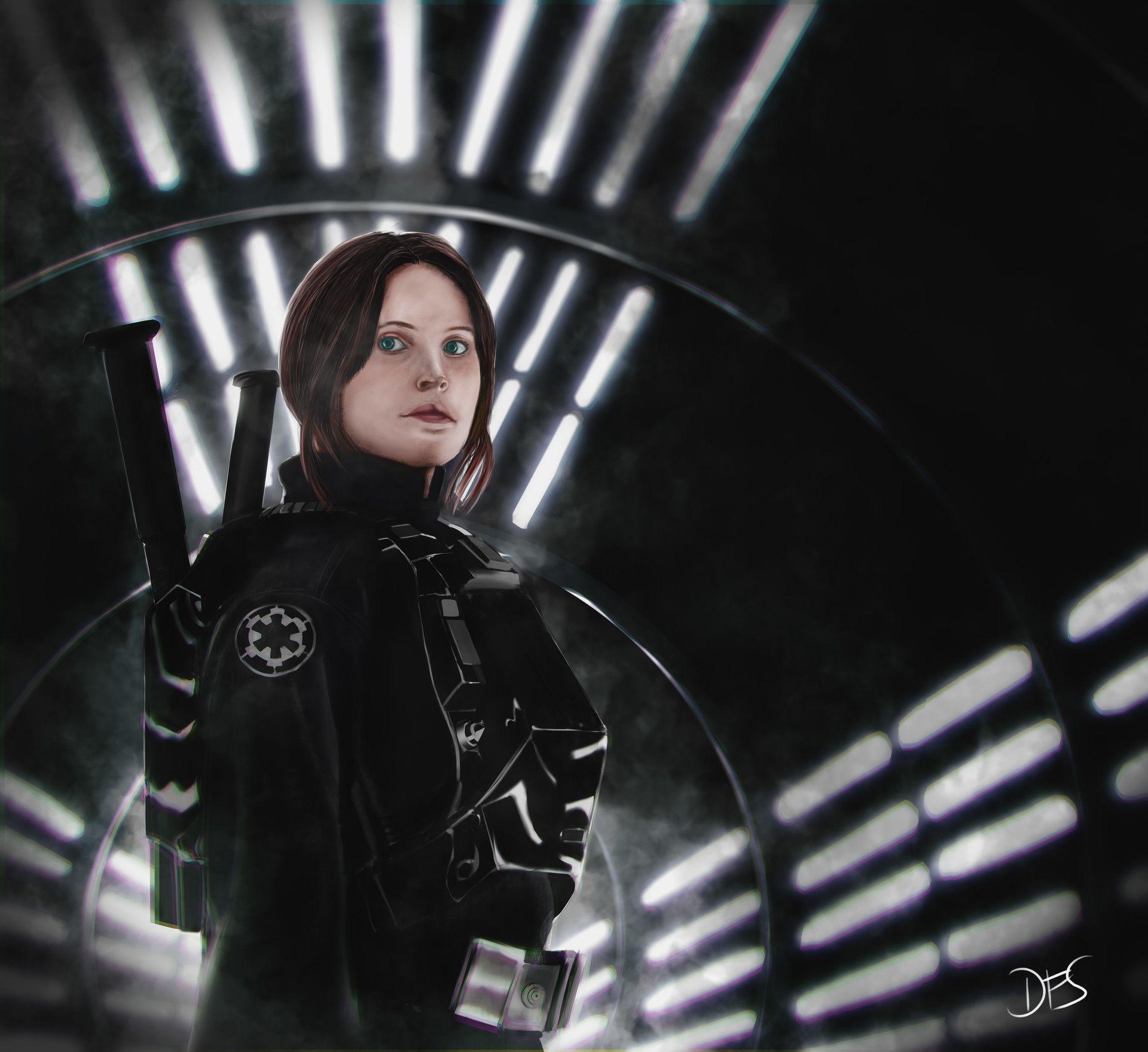 1920x1759 Jyn Erso, David Sanguineti
