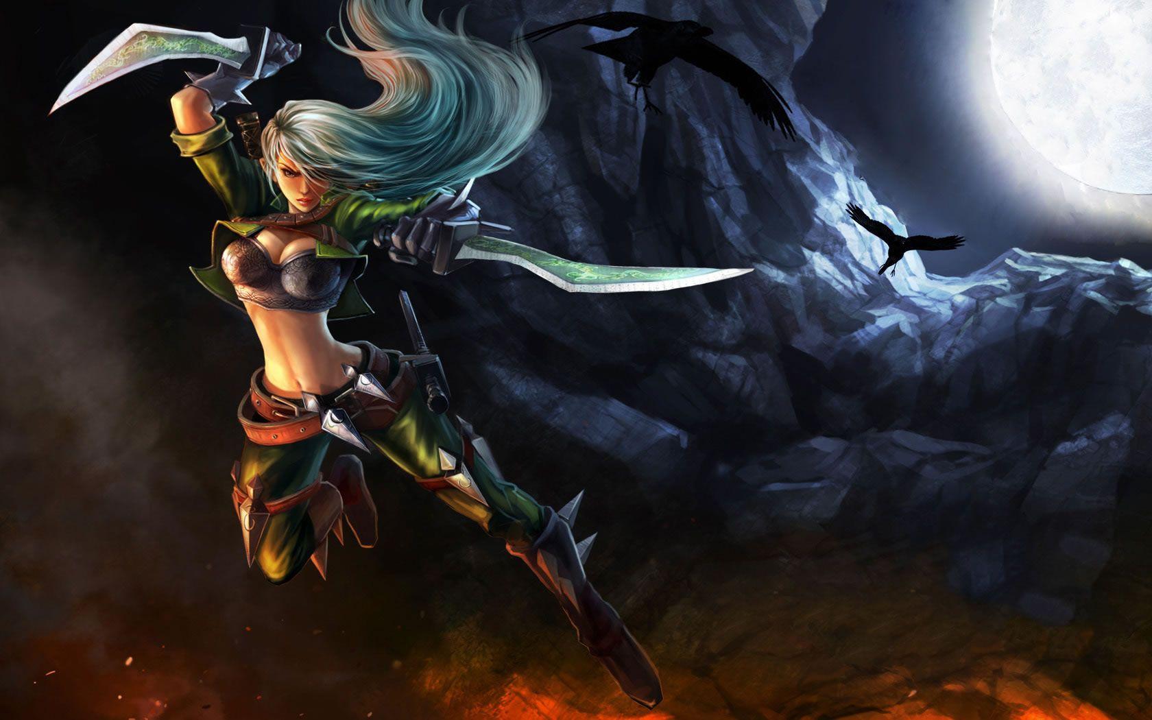 1680x1050 Mercenary Katarina Skin (2) of Legends Wallpaper
