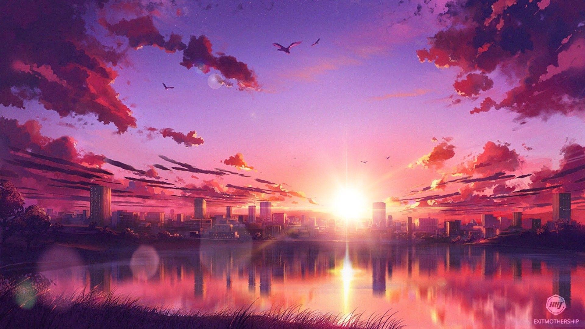 1920x1080 Anime Scenery Wallpaper