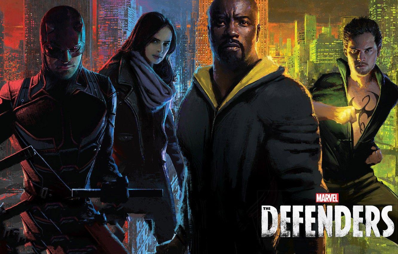 1332x850 Wallpaper Daredevil, tv series, Netflix, Matt Murdock, Luke Cage, Danny Rand, Iron Fist, Charlie Cox, Krysten Ritter, Jessica Jones, The Defenders, Mike Colter, Find Jones image for desktop, section фильмы