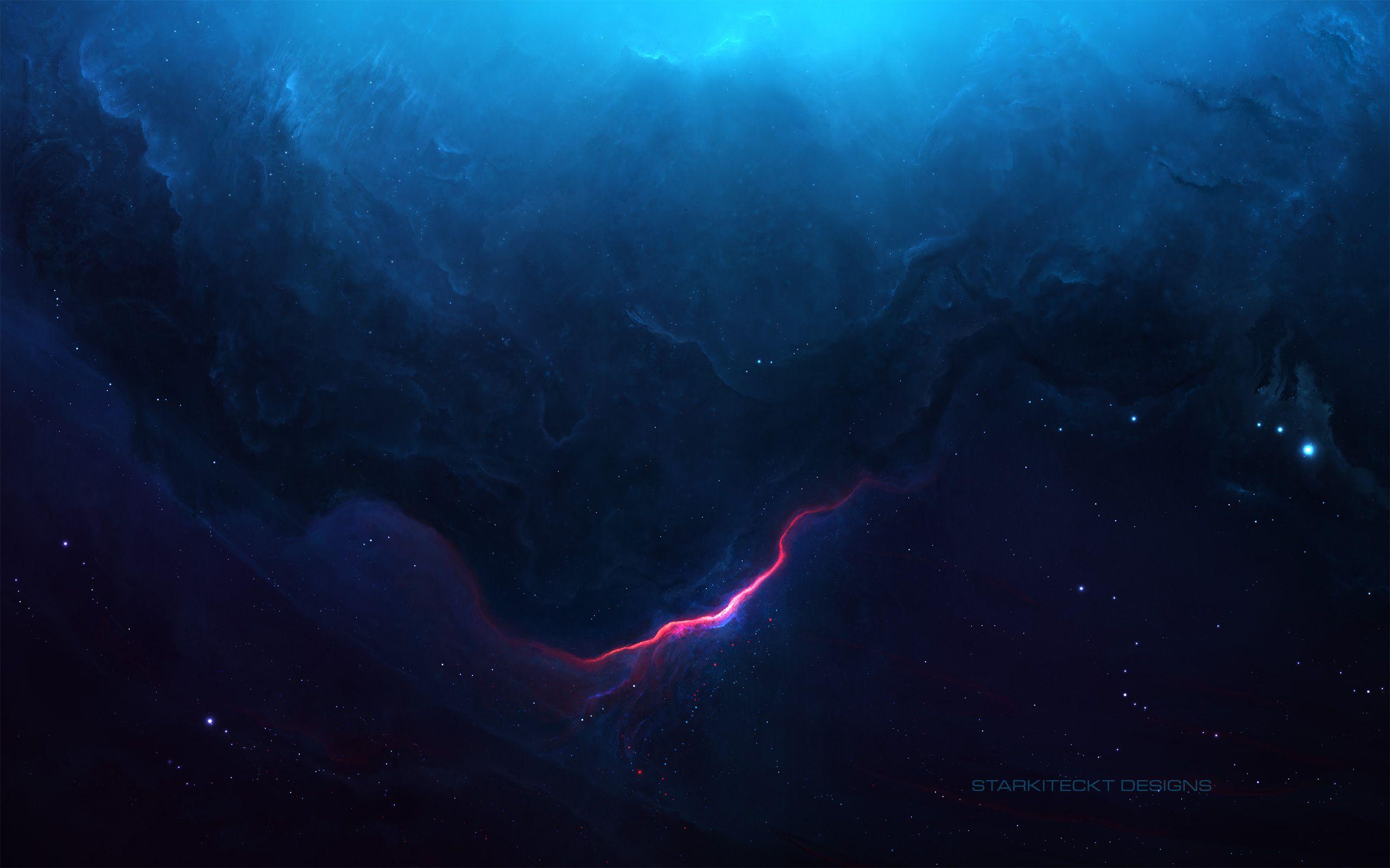 2560x1600 Blue Nebula Scenery, HD Artist, 4k Wallpaper, Image, Background