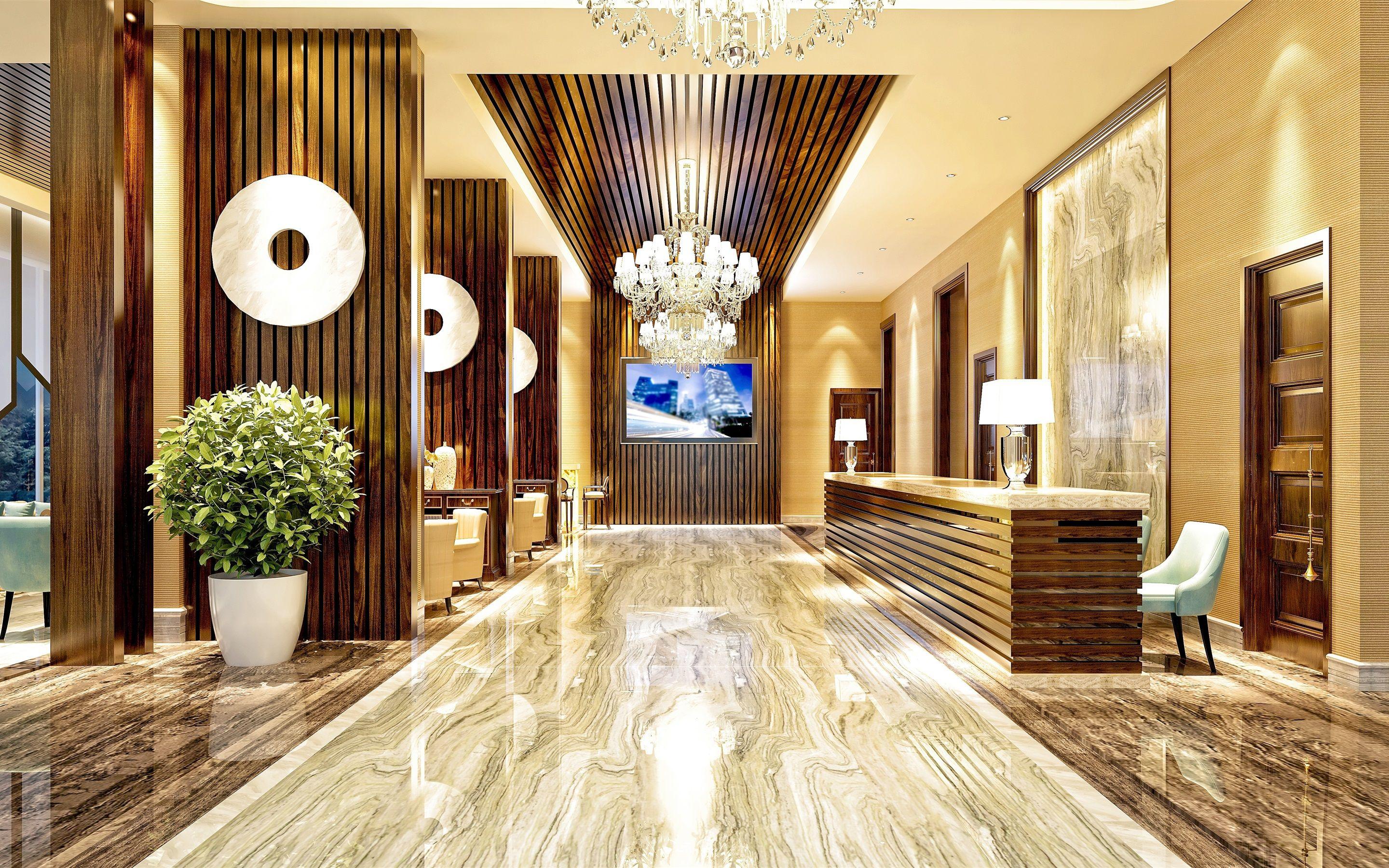 2880x1800 Hotel, Hall, Furniture, Interior 1125x2436 IPhone 11 Pro XS X Wallpaper, Background, Picture, Image