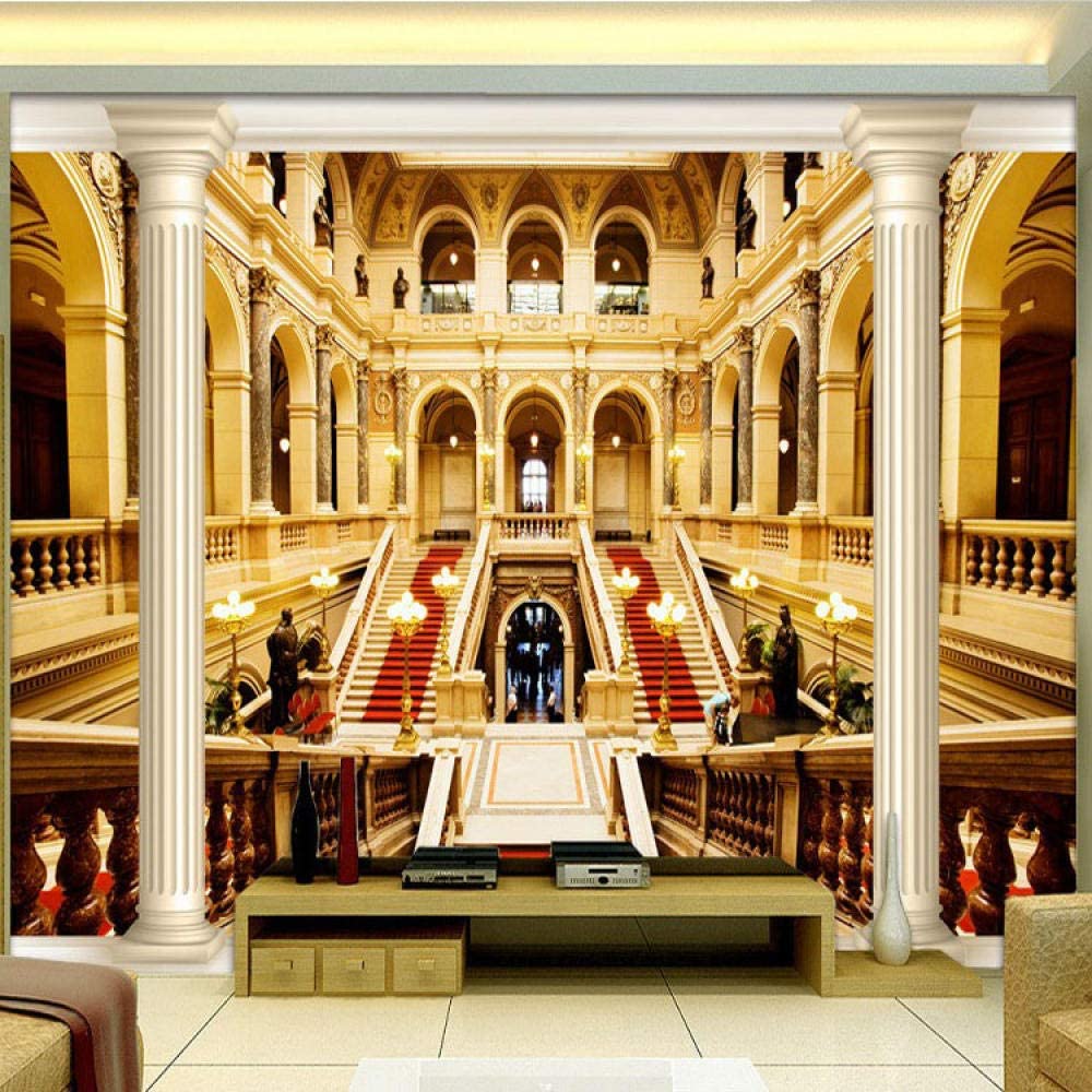 1000x1000 Afashiony Custom Photo Wallpaper Greek Palace Wall Paper Bar Hotel Lobby Ceiling HD Print Poster Wall Art 3D Wall Mural Wallpaper For Living Room 450Cmx300Cm