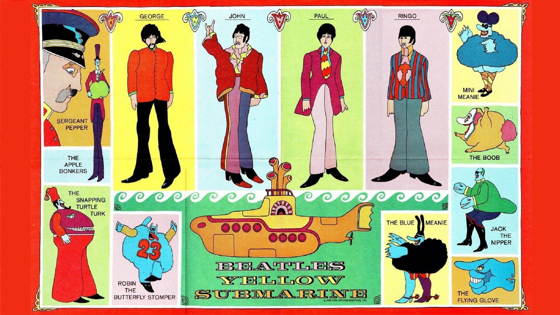 1920x1080 Yellow Submarine wallpaper HD for desktop background