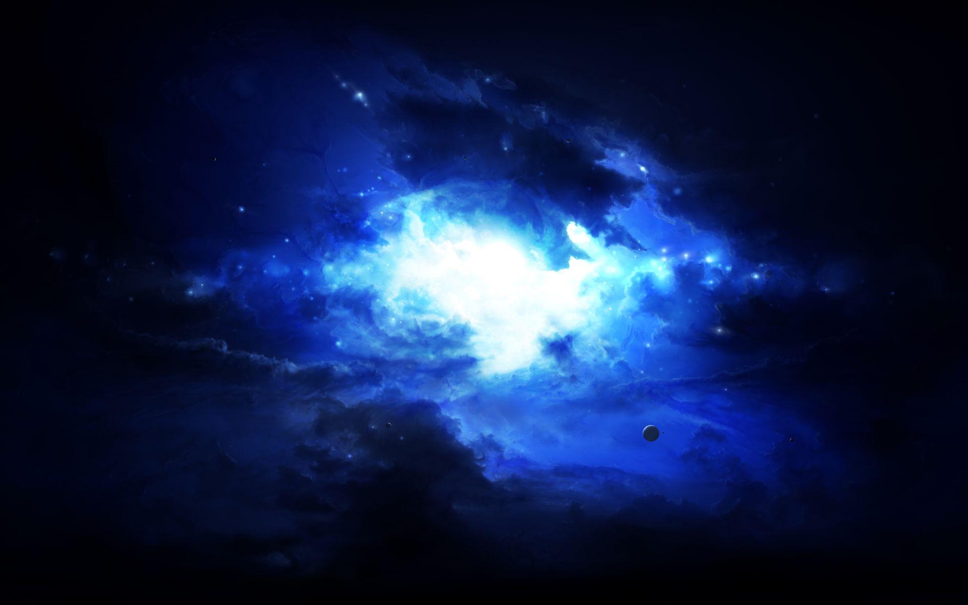blue nebula 4k blue nebula 4k
